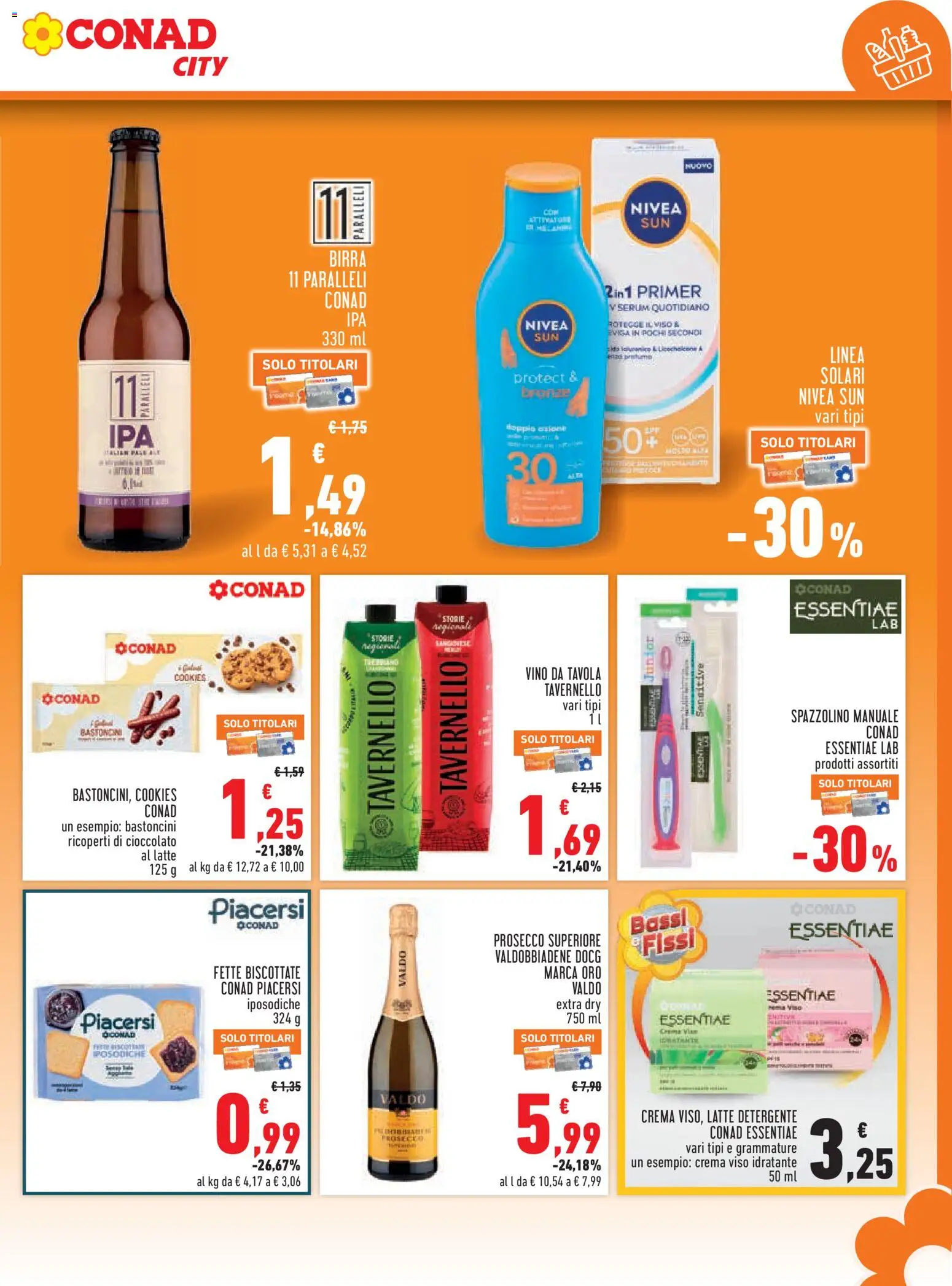 Volantino Conad del 02/07/2026 | Pagina: 13 | Prodotti: Spazzolino, Detergente, Crema viso, Latte