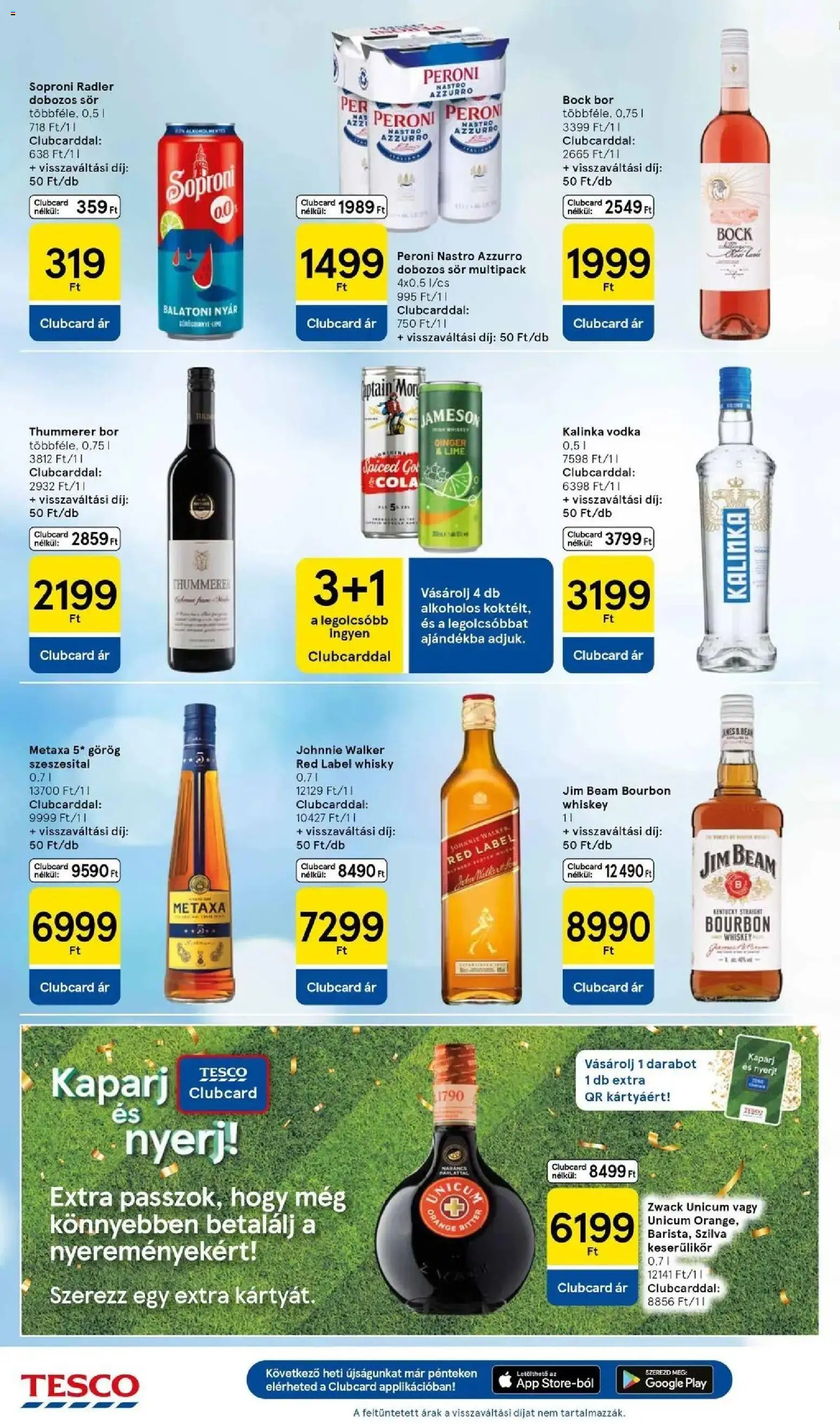 Tesco akciós ujság - amely érvényes a következő dátumtól: 10.06.2026 | Oldal: 24 | Termékek: Lime, Whiskey, Radler, Szilva