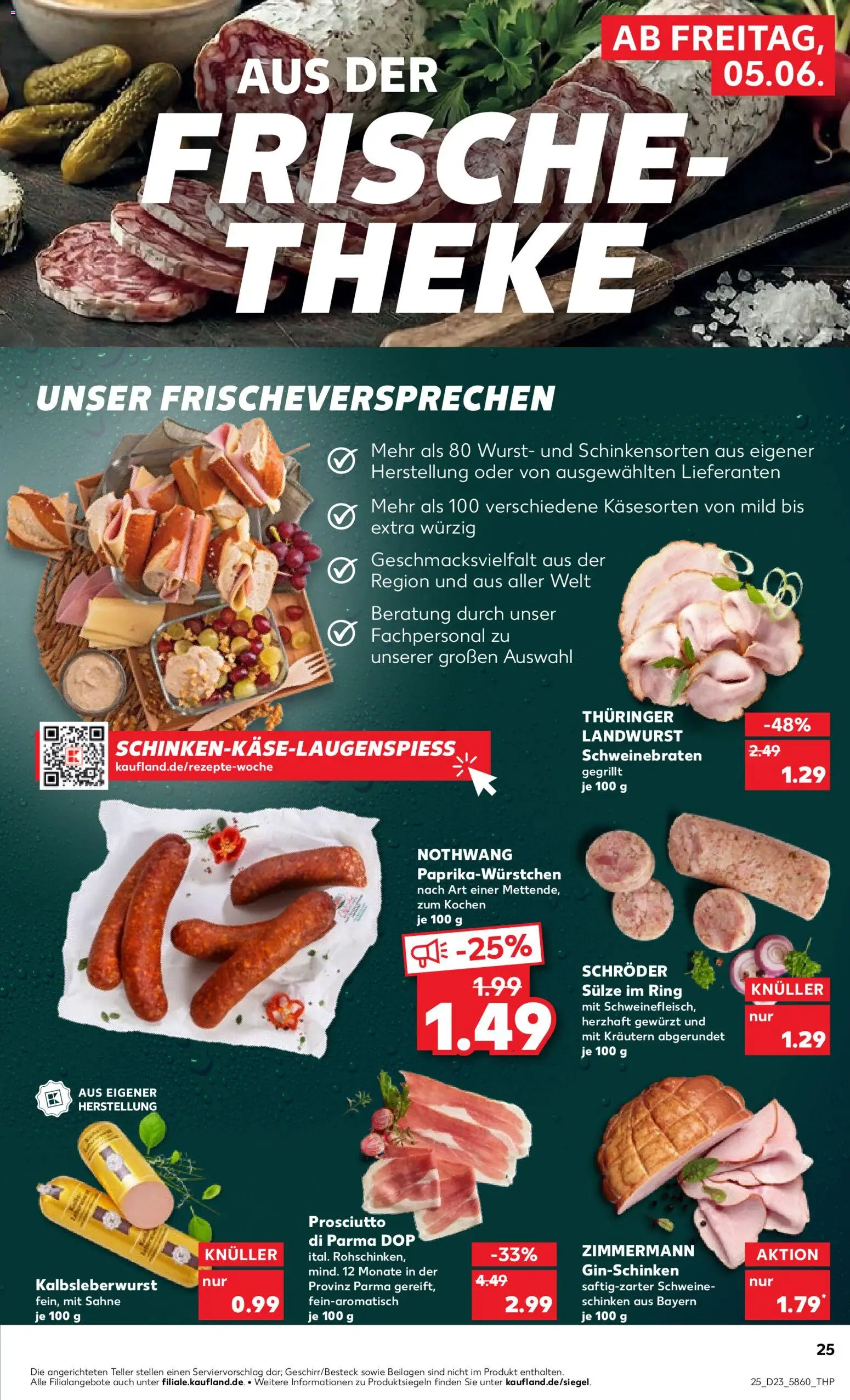 Kaufland Prospekt Stuttgart – gültig ab 04.06.2026 | Seite: 25 | Produkte: Theke, Wurst, Schinken, Sahne