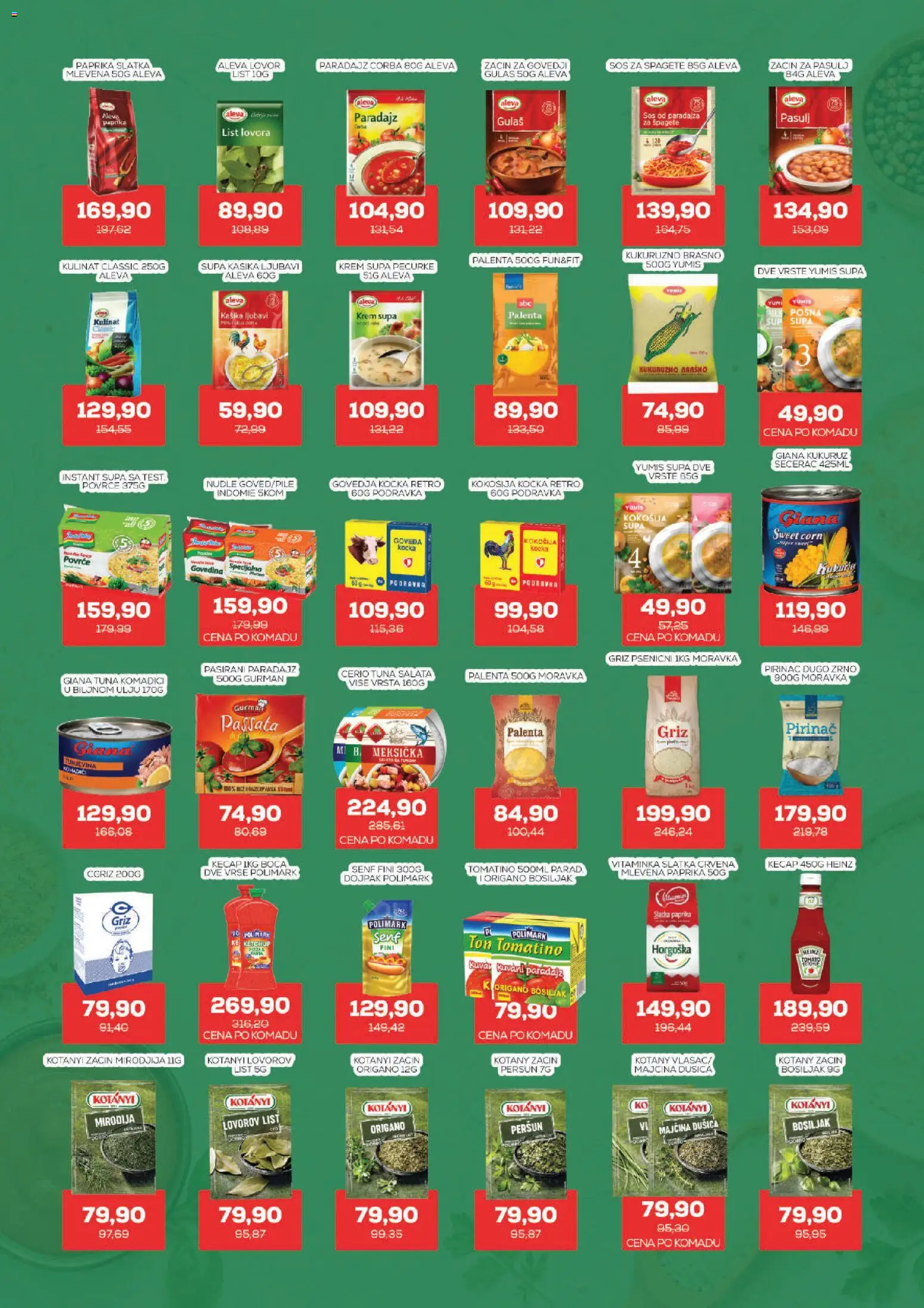 Medius katalog - važi od 06.10.2026 | Strana: 9 | Proizvode: Palenta, List, Pasta, Pile