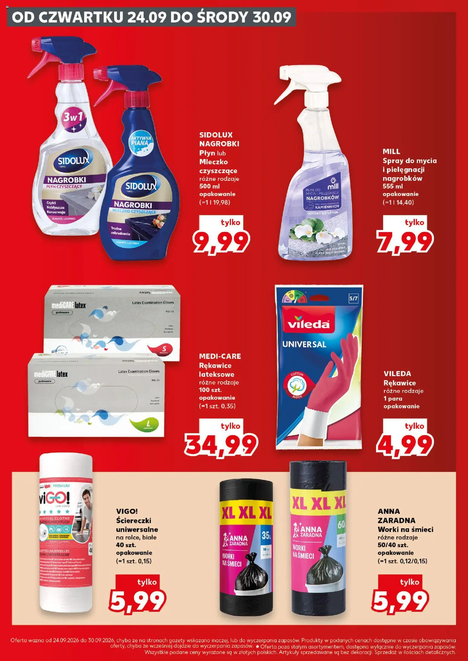 Kaufland Polsko leták - Katalog znicze od 24.09.2026 | Strana: 20 | Produkty: Sidolux