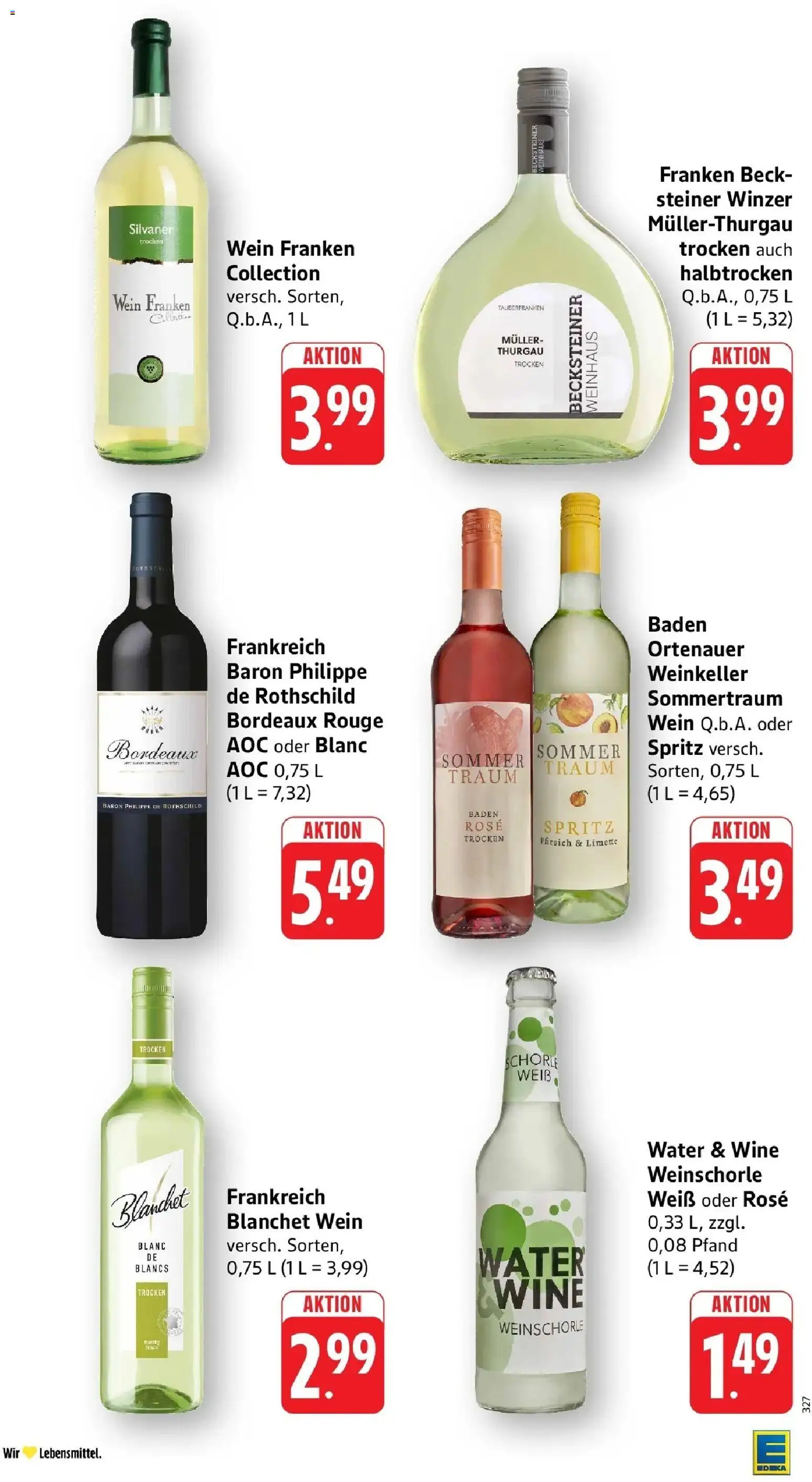 Edeka Prospekt Steinau (ab 14.09.2026) » Angebote Online | Seite: 19 | Produkte: Rouge, Weinschorle, Limette, Wein