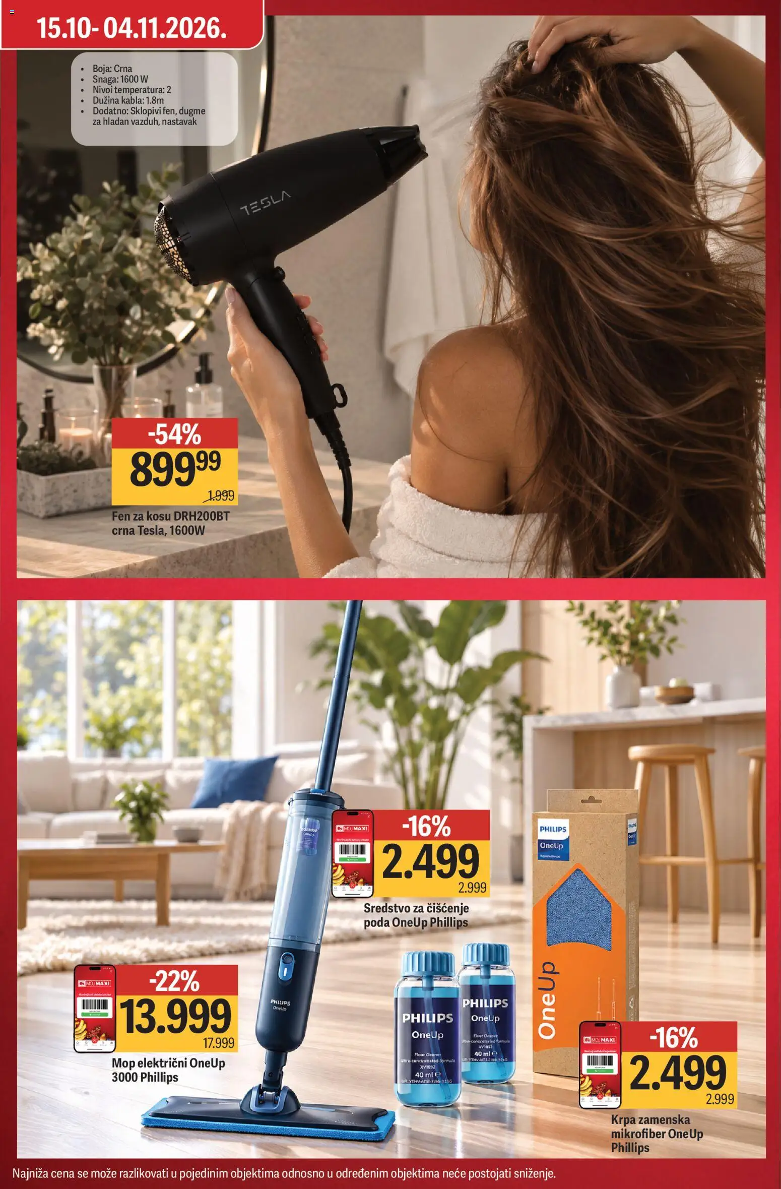 Mega Maxi katalog - važi od 15.10.2026 | Strana: 3 | Proizvode: Mop, Fen, Fen za kosu, Sredstvo za čišćenje