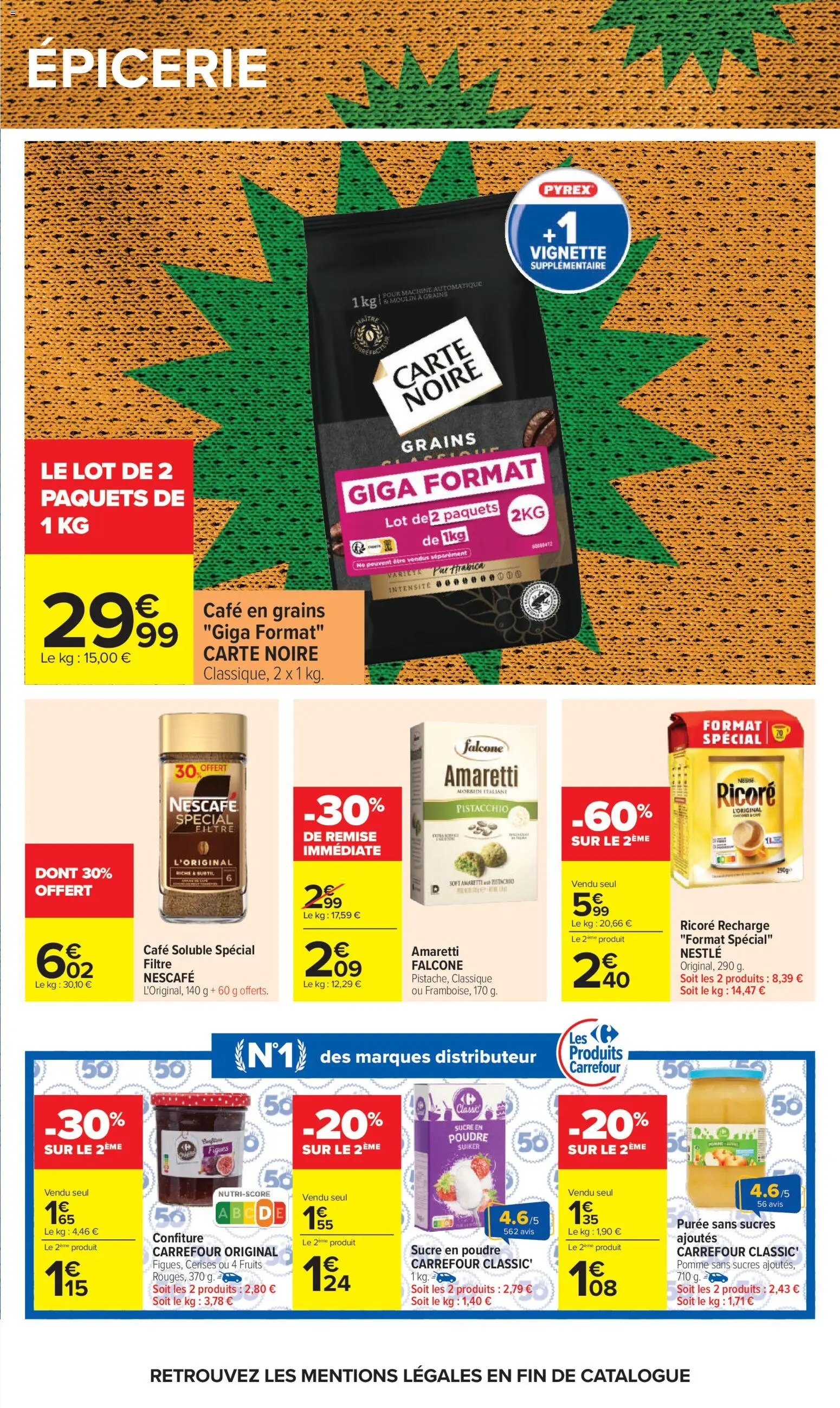 {H1} | Page: 39 | Produits: Pomme, Café en grains, Poudre, Café soluble