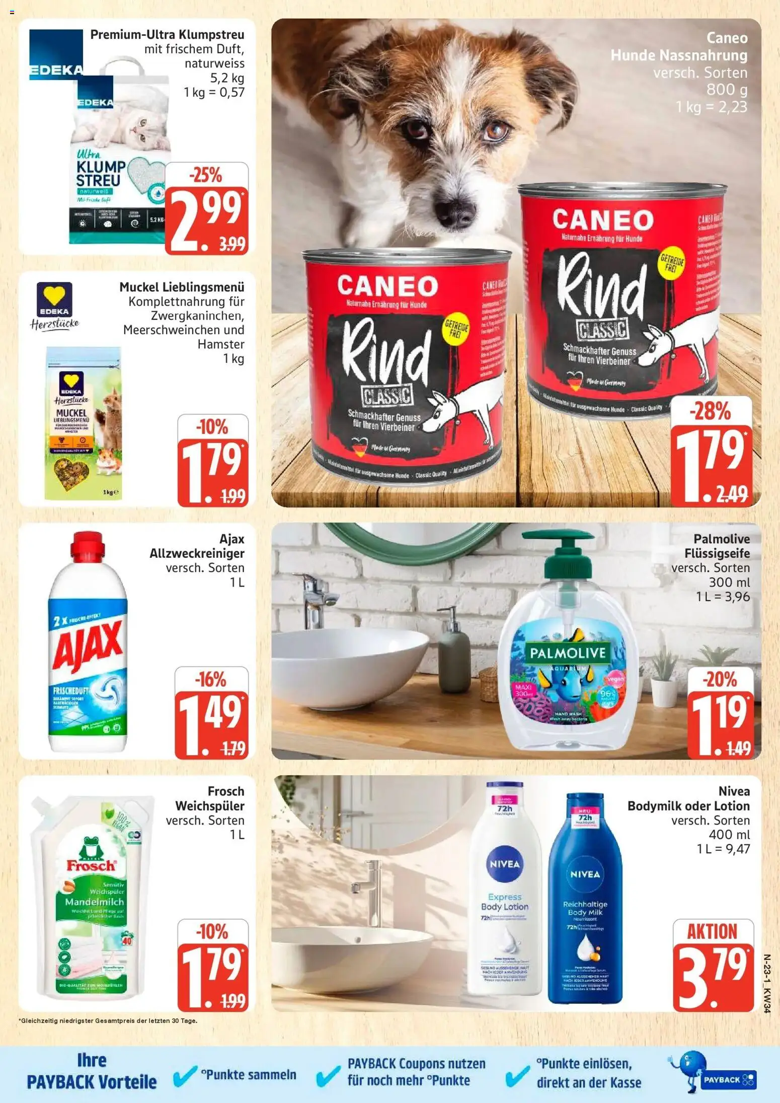 Marktkauf Prospekt Cuxhaven (ab 17.08.2026) » Angebote online | Seite: 23 | Produkte: Weichspüler, Body Lotion, Body Milk, Getreide