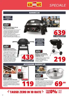 Anteprima del volantino Comet volantino Piccoli Elettrodomestici valido a partire dal 31/07/2026 | Pagina: 12 | Prodotti: Pollo, Barbecue, Contenitore, Termometro