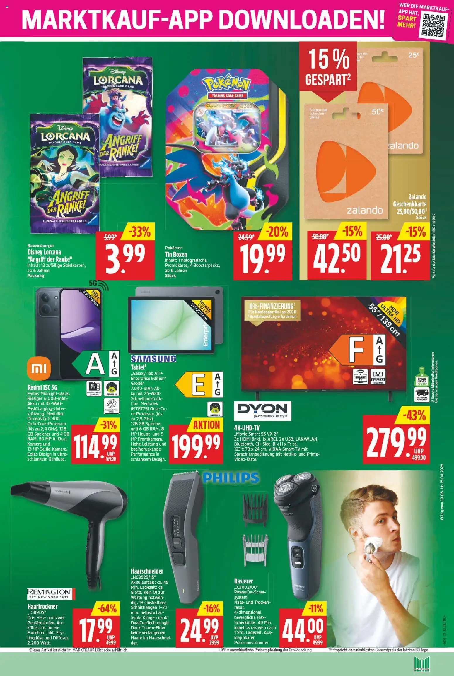 Marktkauf Prospekt – gültig ab 10.08.2026 | Seite: 23 | Produkte: Kamera, Philips, Rasierer, Öl