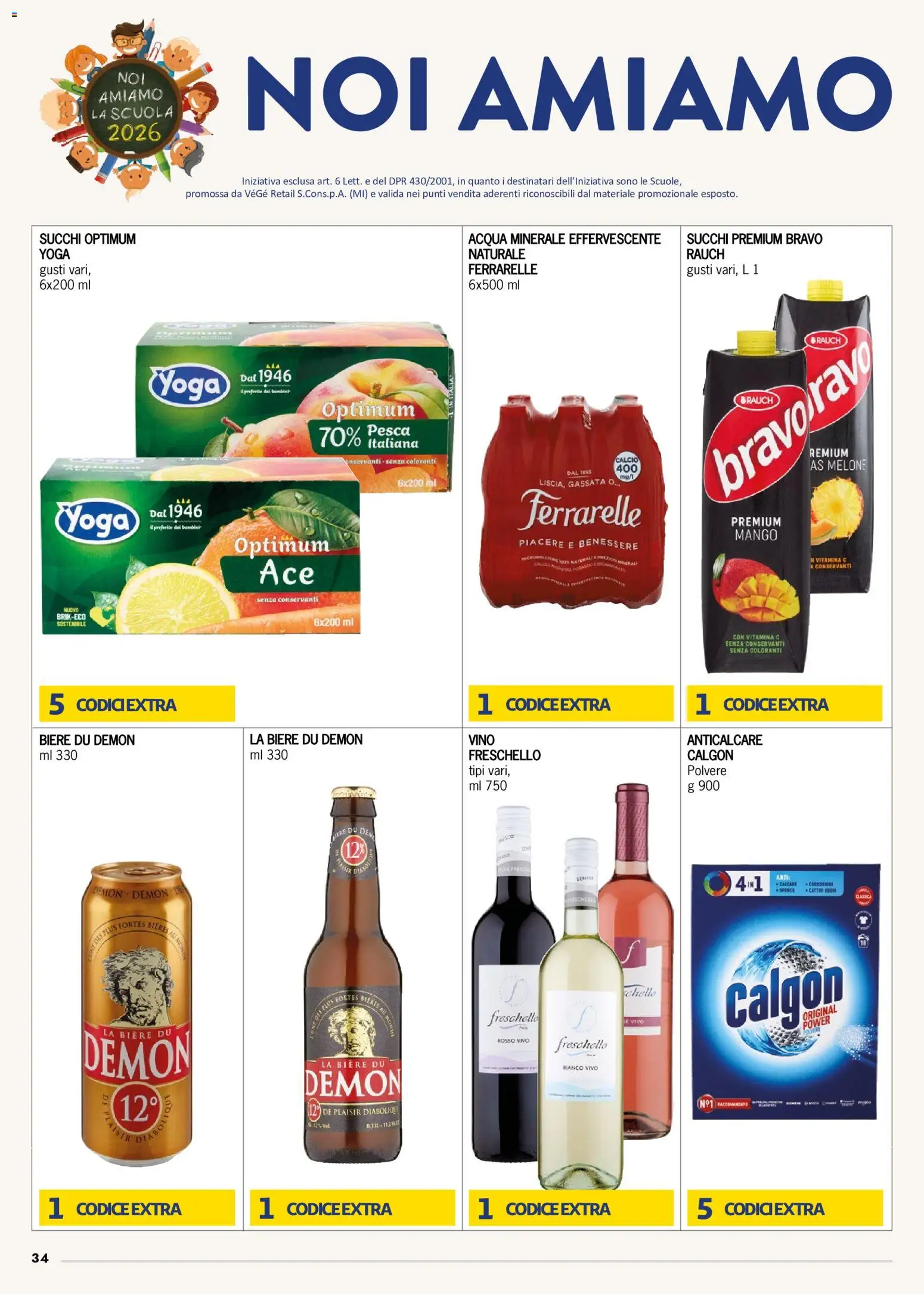 Volantino bennet del 22/10/2026 | Pagina: 34 | Prodotti: Anticalcare, Mango, Melone, Ferrarelle