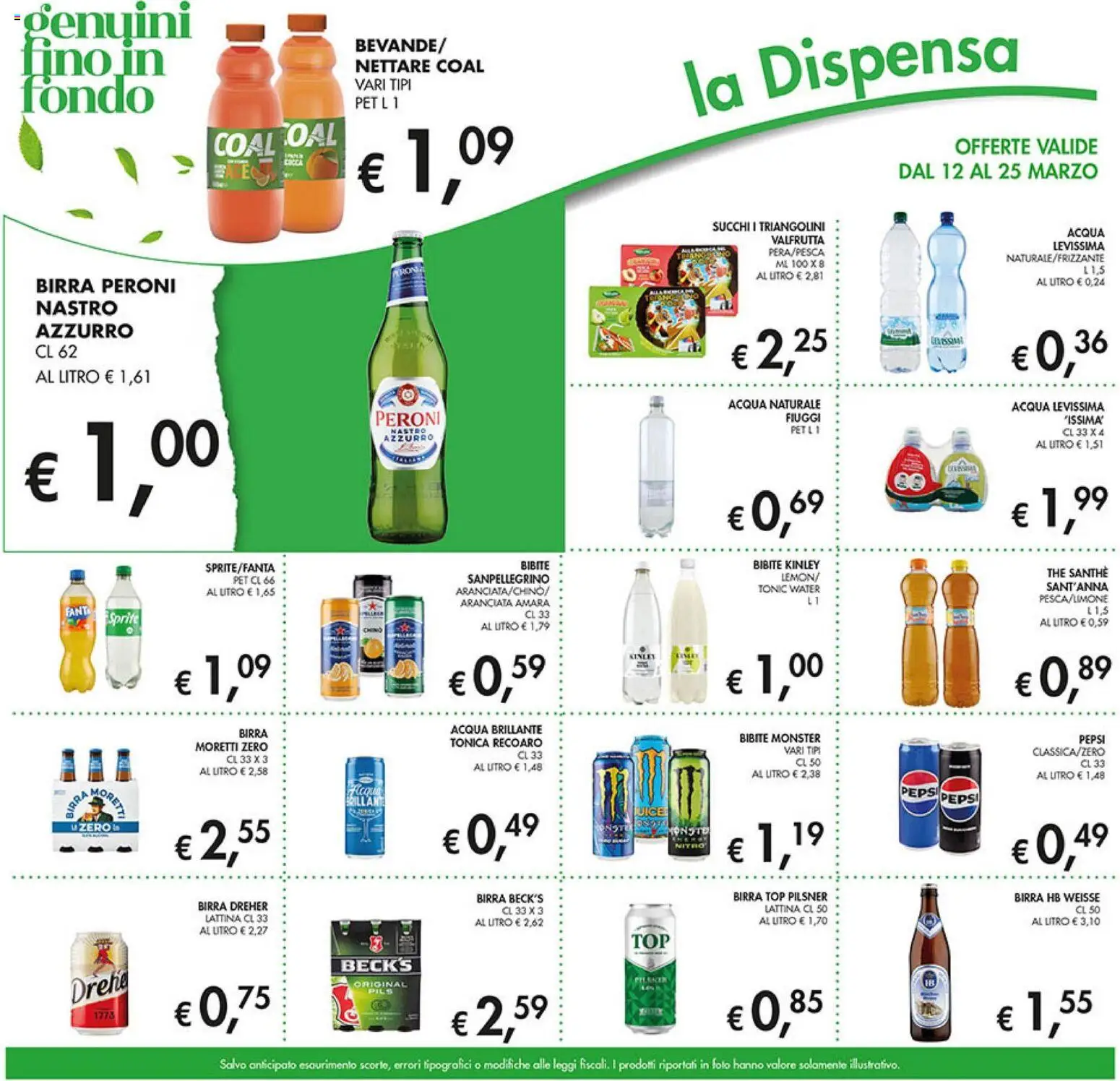 Volantino Coal del 12.03.2026 | Pagina: 13 | Prodotti: Top, Acqua naturale, Bibite, Pepsi