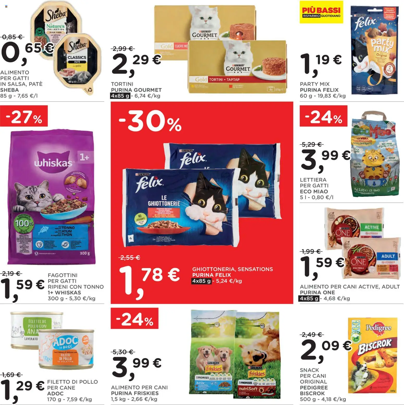 Volantino Poli del 06.05.2026 | Pagina: 29 | Prodotti: Paté, Lettiera per gatti, Salmone, Tonno