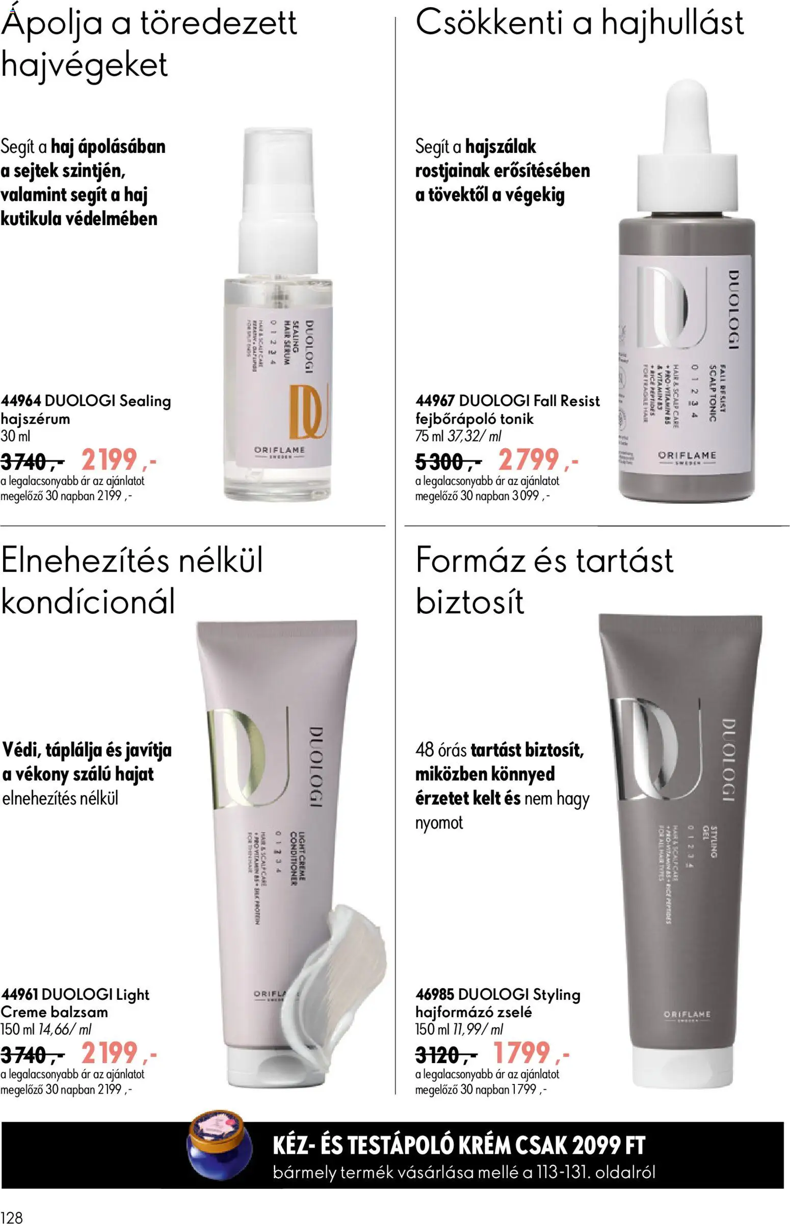 Oriflame akciós ujság - amely érvényes a következő dátumtól: 17.06.2026 | Oldal: 128 | Termékek: Tonic, Hajformázó, Testápoló