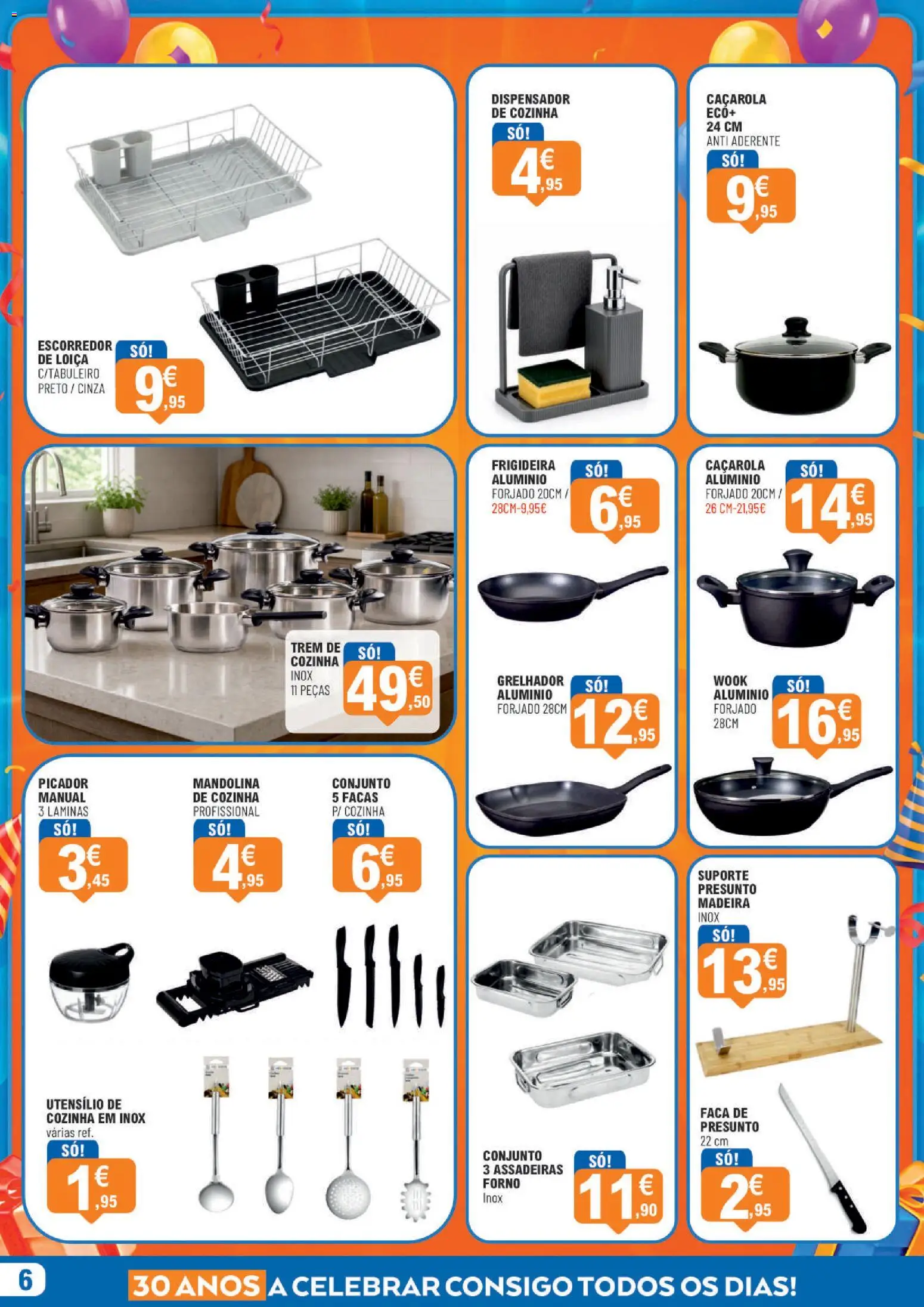 E.Leclerc folheto Aniversário Bazar Lamego │ válido de 15/10/2026 | Página: 6 | Produtos: Forno, Faca, Facas, Grelhador