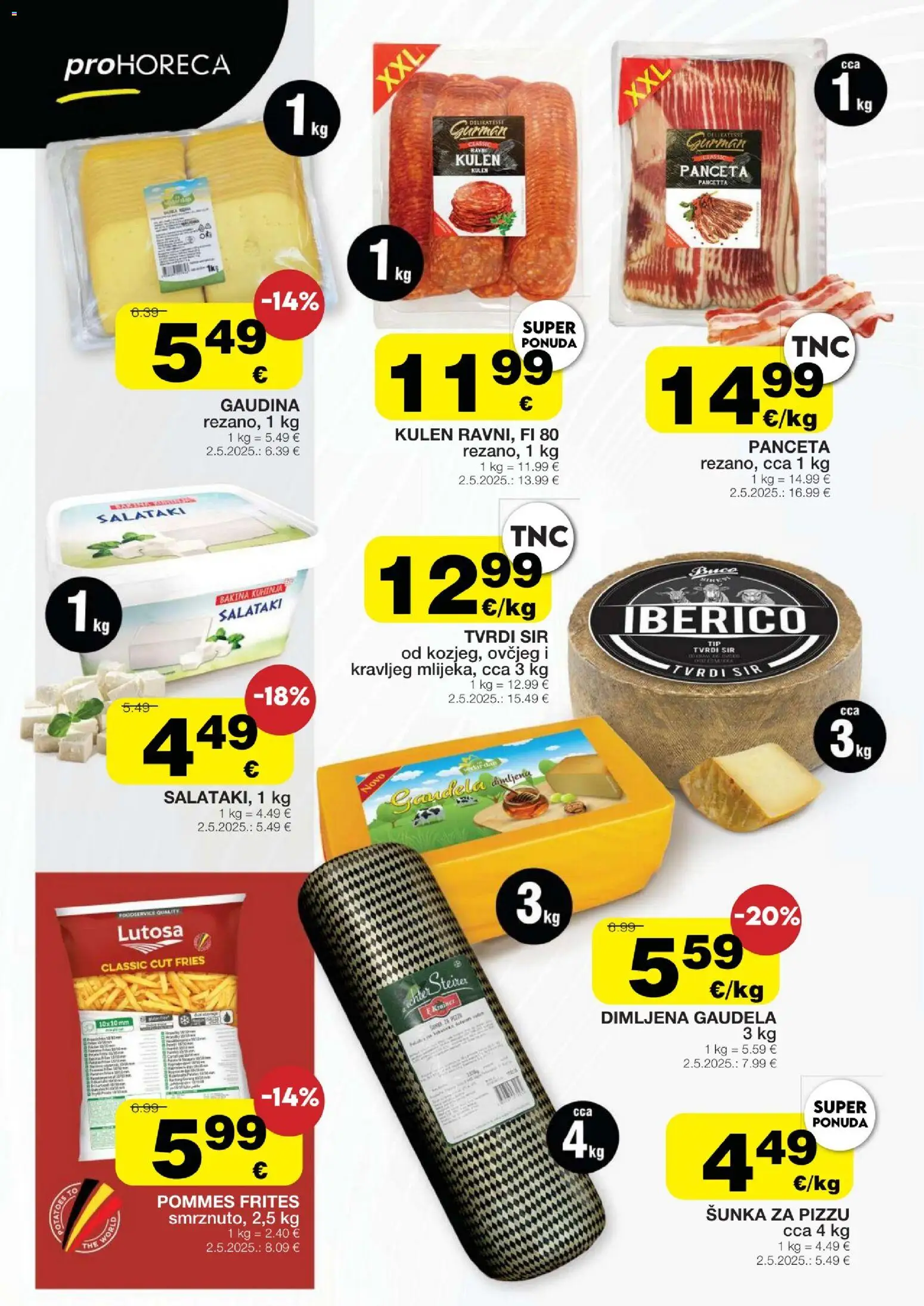 Stanić Diskont katalog | vrijedi od 05.03.2026 | Stranica: 12 | Proizvodi: Pommes frites, Šunka, Panceta, Tvrdi sir