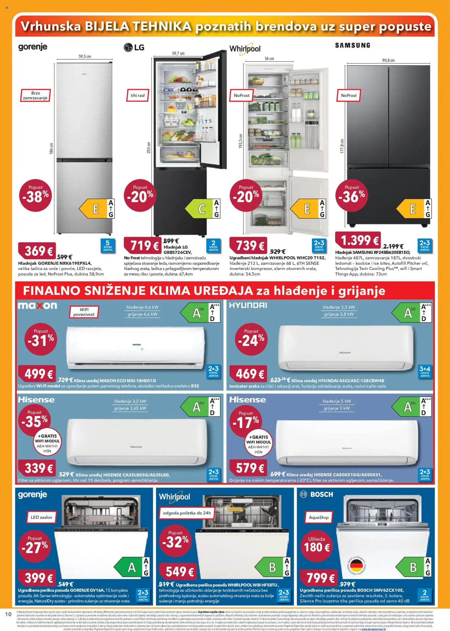 Harvey Norman katalog | vrijedi od 09.09.2026 | Stranica: 10 | Proizvodi: Ledomat, Kapare, Vrata, Led