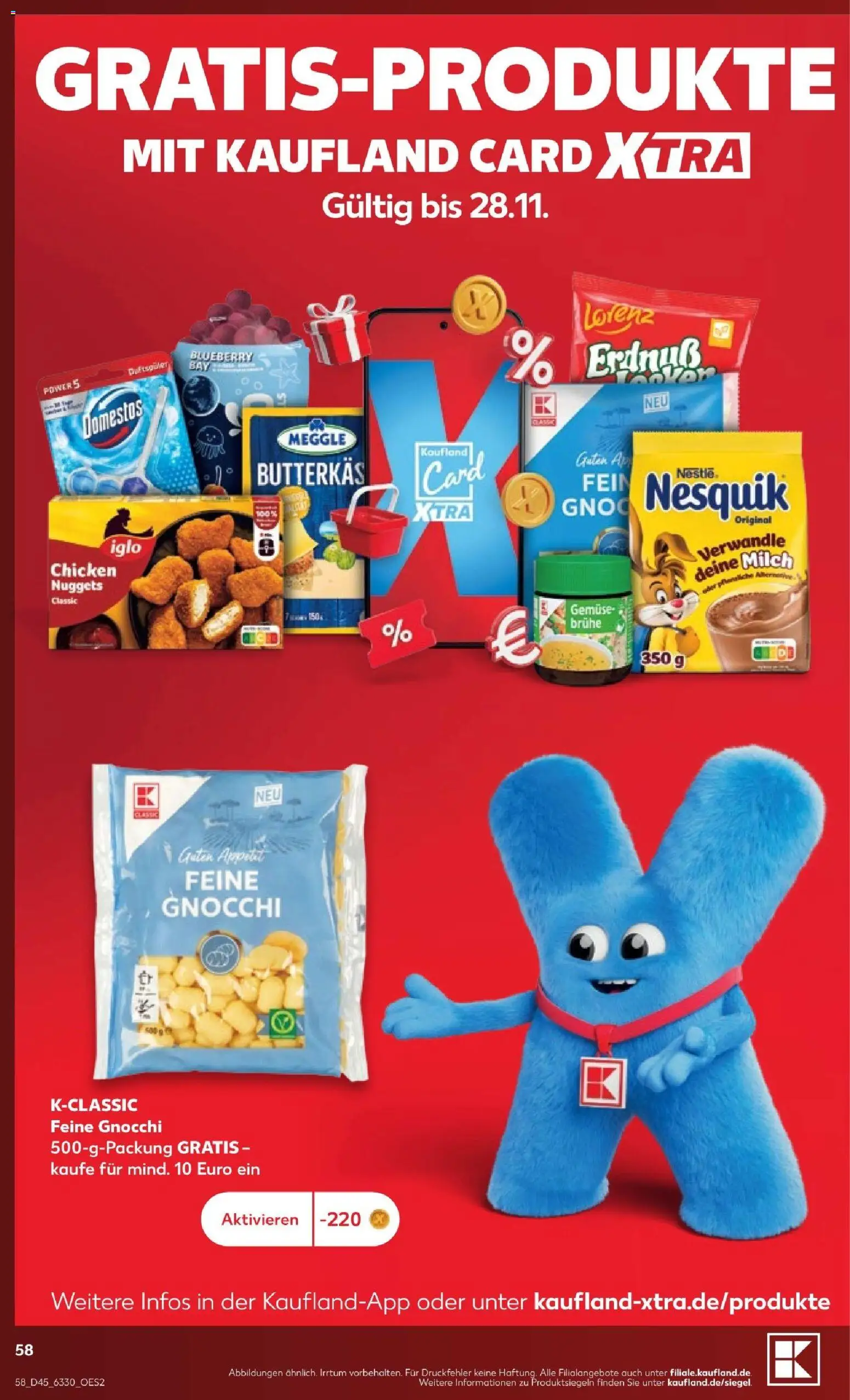 Kaufland Prospekt Hamburg – gültig ab 31.10.2026 | Seite: 58 | Produkte: Nesquik, Milch, Iglo, Gemüse