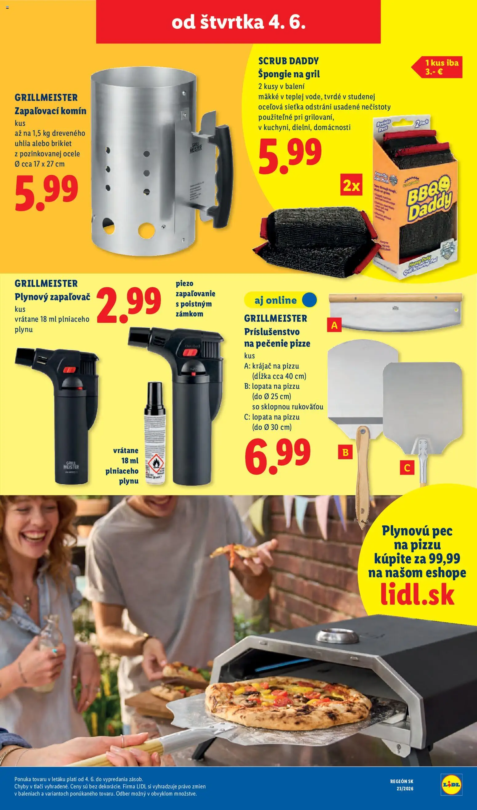 Nové Lidl akcie – leták je platný od 01.06.2026 | Strana: 85 | Produkty: Gril, Pec, Krájač