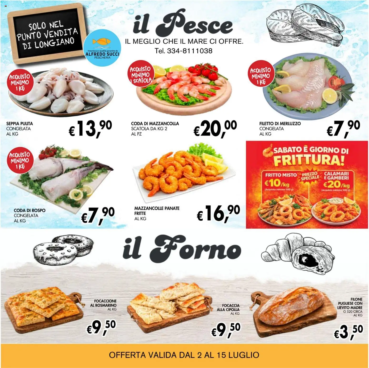 Volantino Coal del 02/07/2026 | Pagina: 8 | Prodotti: Pesce, Gamberi, Il pesce, Forno
