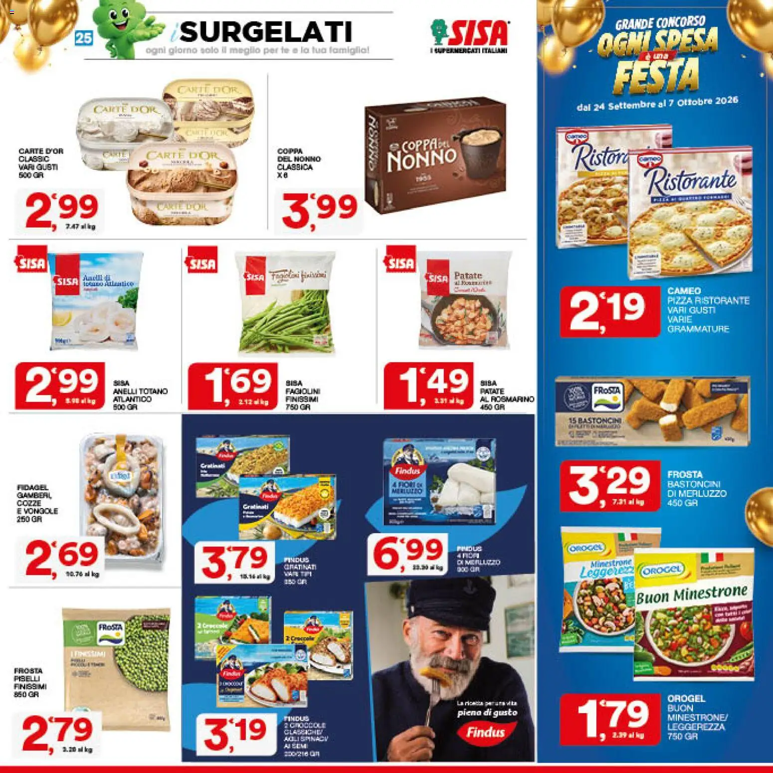 Volantino SISA del 24/09/2026 | Pagina: 25 | Prodotti: Rosmarino, Tè, Merluzzo, Patate