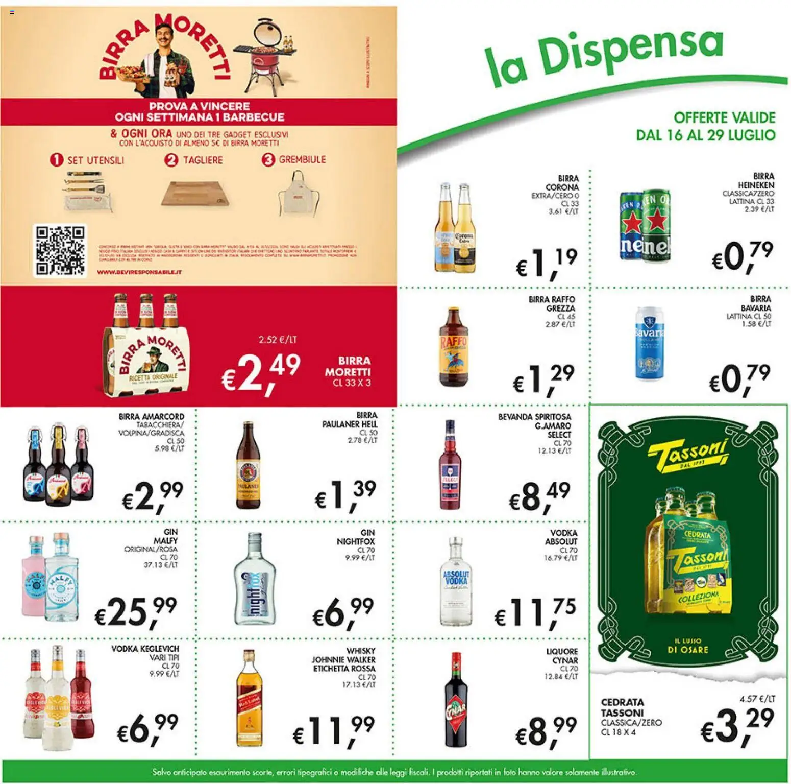 Volantino Coal del 16/07/2026 | Pagina: 15 | Prodotti: Birra, Whisky, Cedrata, Grembiule