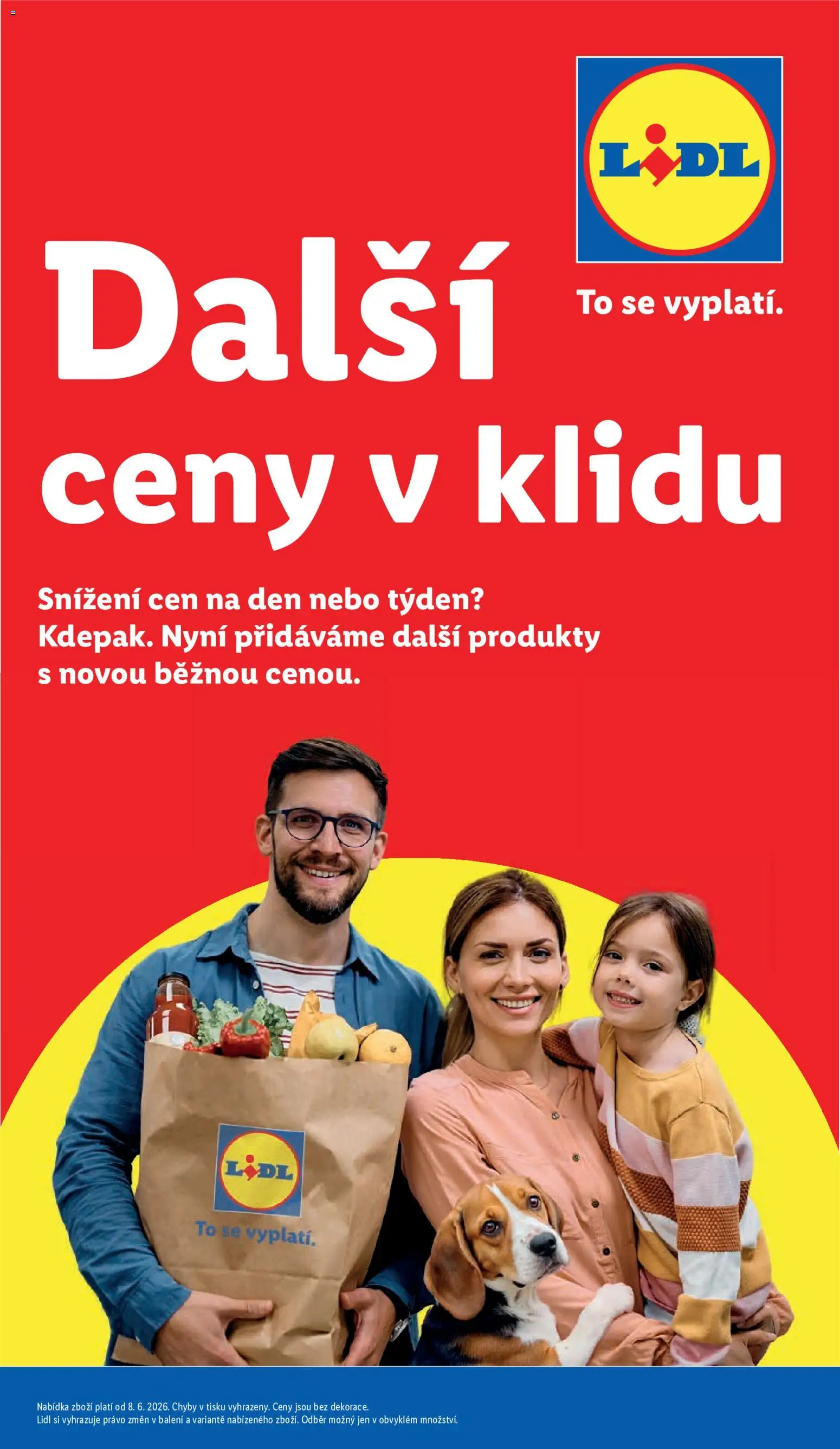 Lidl leták - Další ceny v klidu od 08.06.2026 | Strana: 1