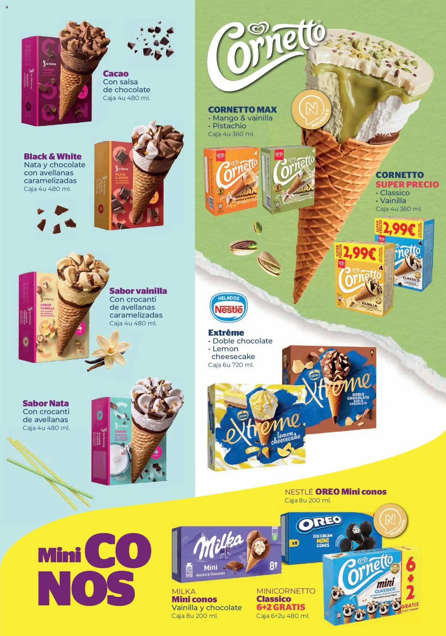 La Sirena Catálogo de helados │ válido desde el 30/07/2026 | Página: 17 | Productos: Chocolate, Ρούτερ, Φρυγανιές σικάλεως, Caja
