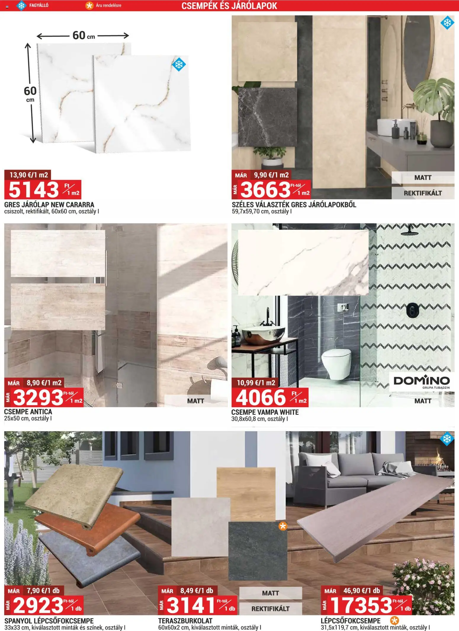 Merkury Market akciós ujság - amely érvényes a következő dátumtól: 01.06.2026 | Oldal: 35 | Termékek: Járólapok, Csempék, Járólap, Csempe