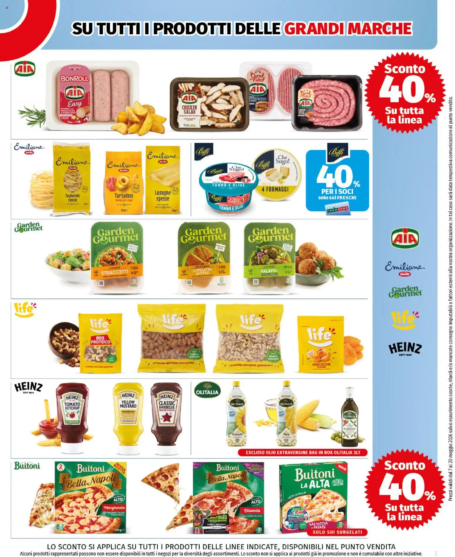 Volantino COOP del 07.05.2026 | Pagina: 3 | Prodotti: Barbecue, Olive, Falafel, Tonno