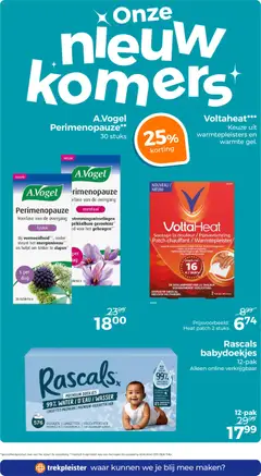 Trekpleister folder - Voorbeeld van een folder van Trekpleister, geldig van 31-08-2026 | Pagina: 17 | Producten: Warmtepleisters, Doekjes, Babydoekjes, Verlichting