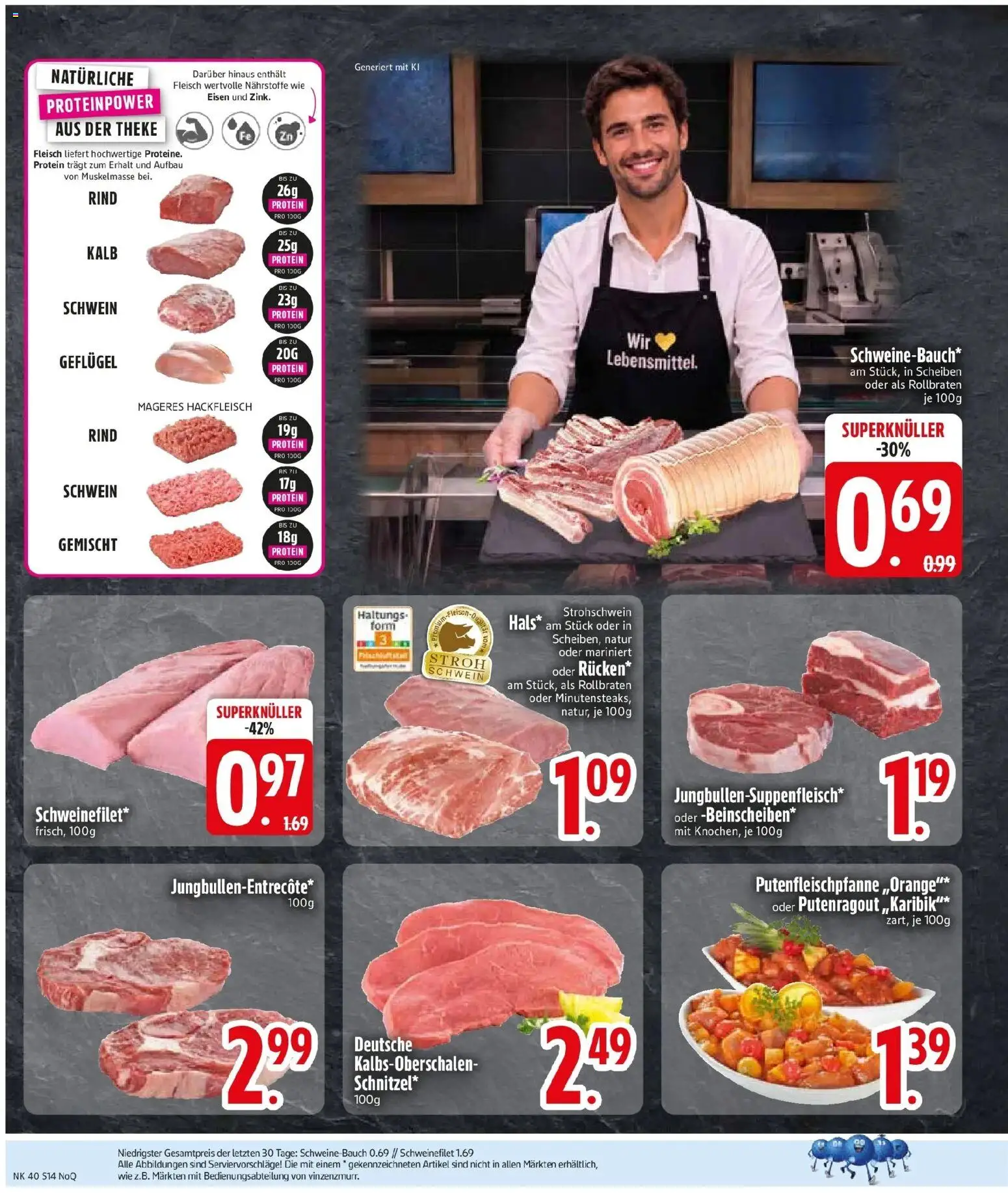 Edeka Prospekt Kirchdorf I.Wald (ab 28.09.2026) » Angebote Online | Seite: 16 | Produkte: Theke, Schweinefilet, Fleisch, Hackfleisch