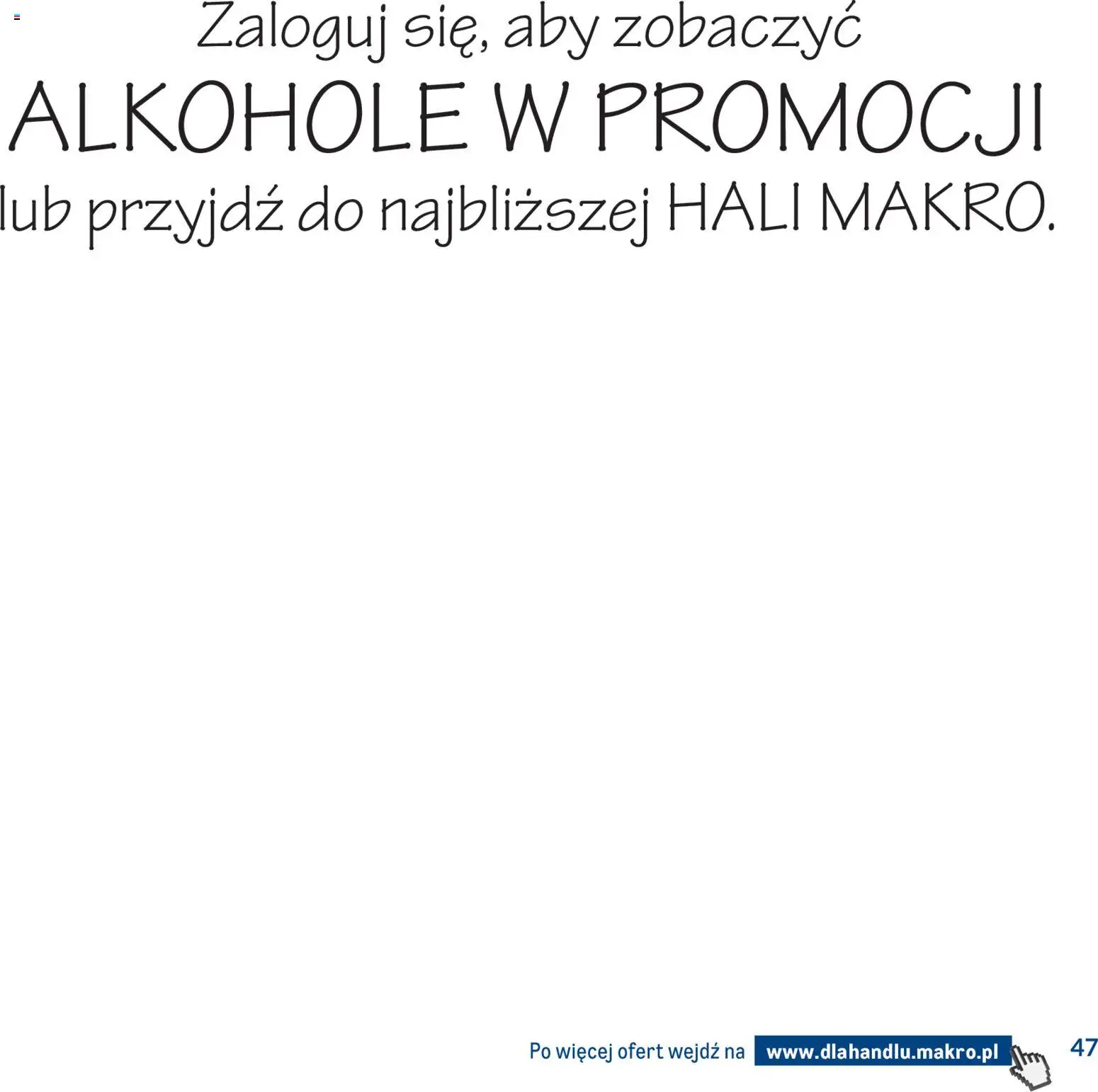 Makro gazetka - Dystrybucja do sklepów od 01.09.2026 | Strona: 47 | Produkty: Alkohole