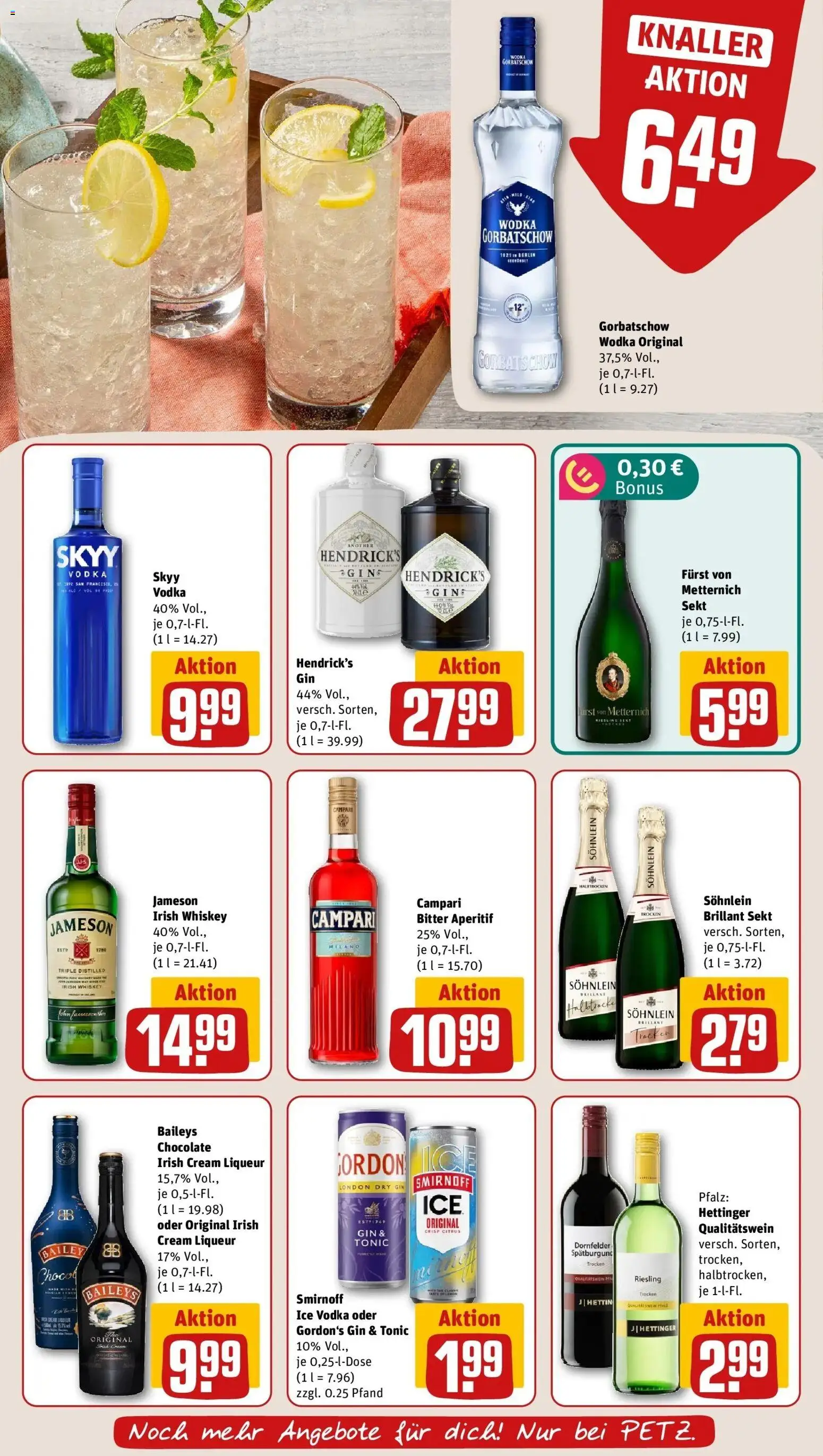 REWE Prospekt ab 31.08.2026 zum Blättern » Angebote | Seite: 21 | Produkte: Sekt, Campari, Smirnoff, Vodka