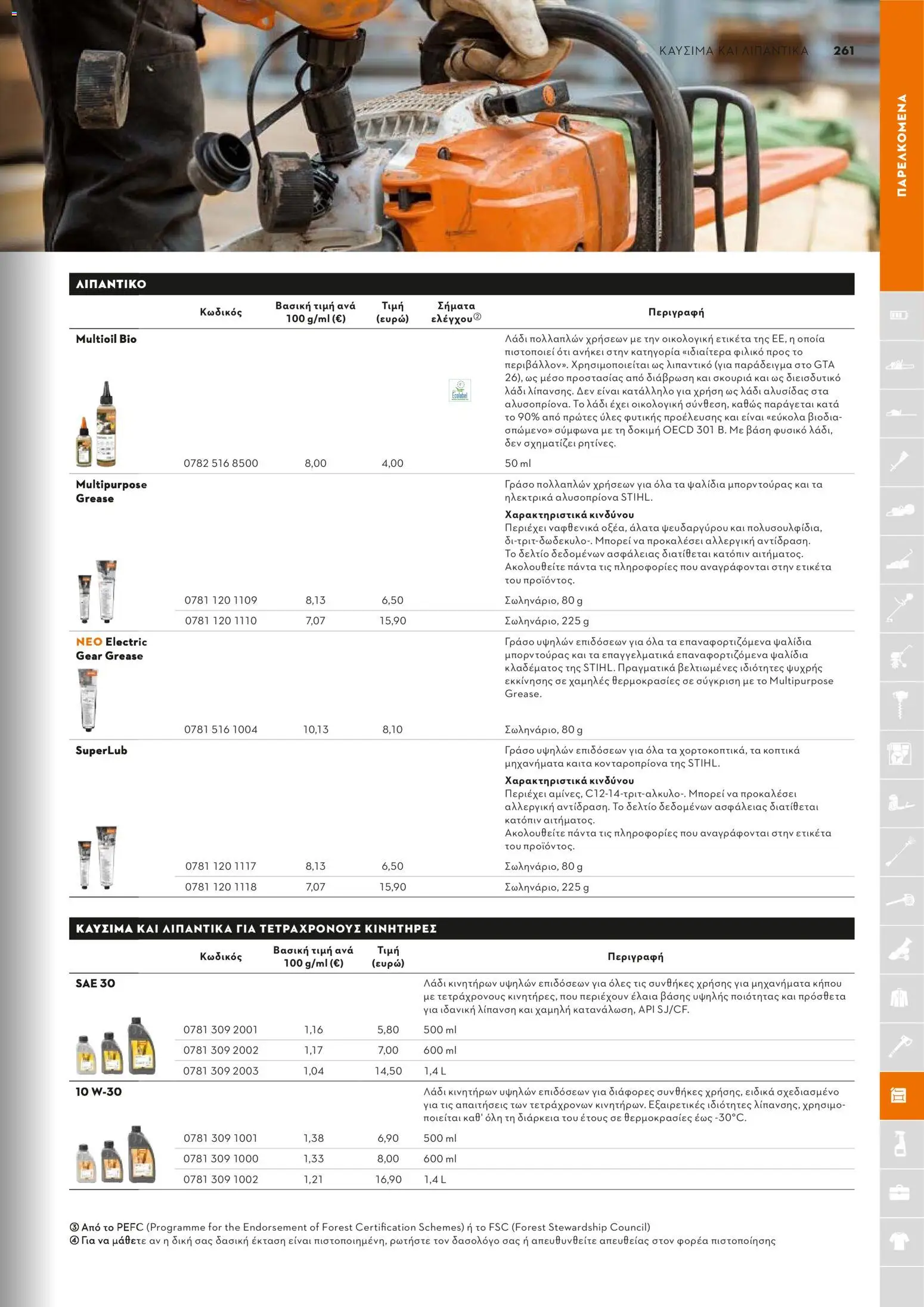 Stihl - Κατάλογος – σε ισχύ από 01/02/2026 | Σελίδα: 262