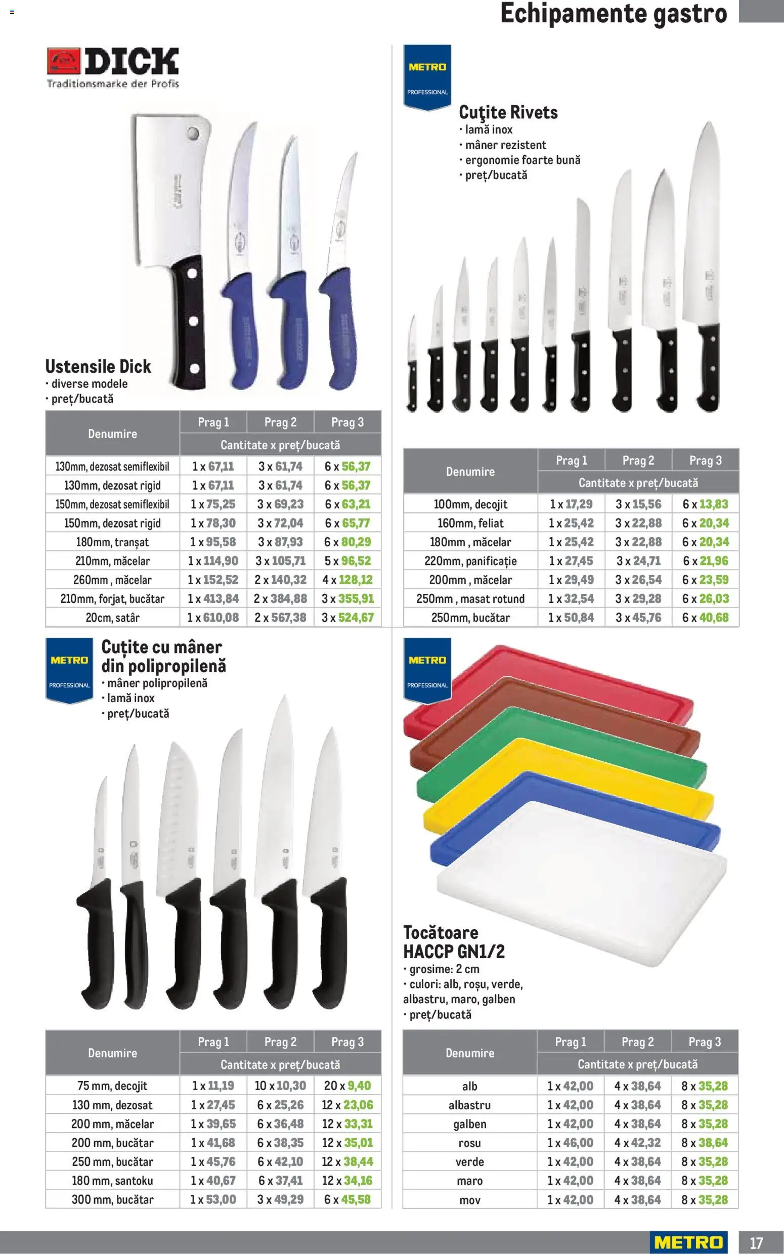Noul catalog Metro – valabil de la 01.04.2026 | Pagină: 17 | Produse: Mâner, Su sebili