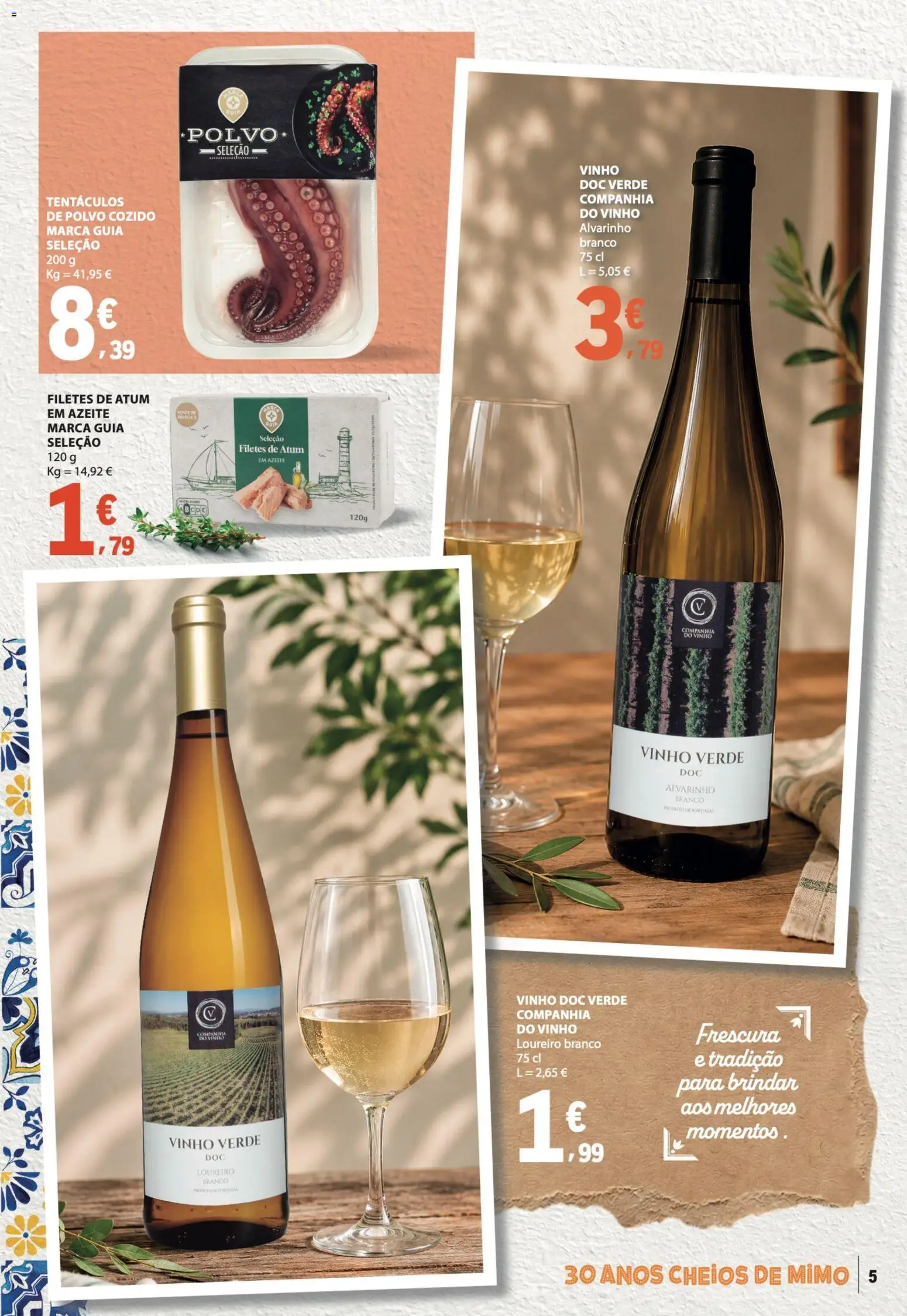 E.Leclerc - Folheto da Nossa Marca │ válido de 01/08/2026 | Página: 5 | Produtos: Atum, Azeite, Polvo, Vinho