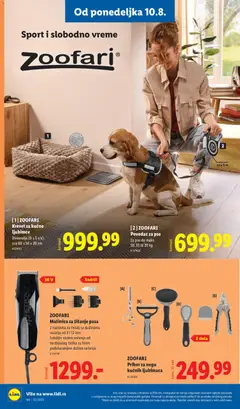 [1] ZOOＦARI Krevet za kućne ljubimce, Dimenzije (D x Š x V): cca 60 x 50 x 20 cm - pregled Lidl kataloga - važi od 06.08.2026 | Strana: 90 | Proizvode: Krevet