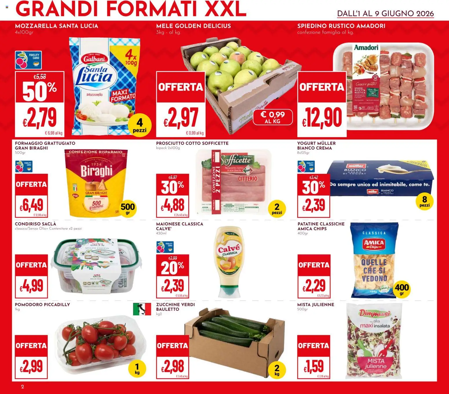 Volantino Pan del 01.06.2026 | Pagina: 2 | Prodotti: Mele, Insalata, Maionese, Contenitore