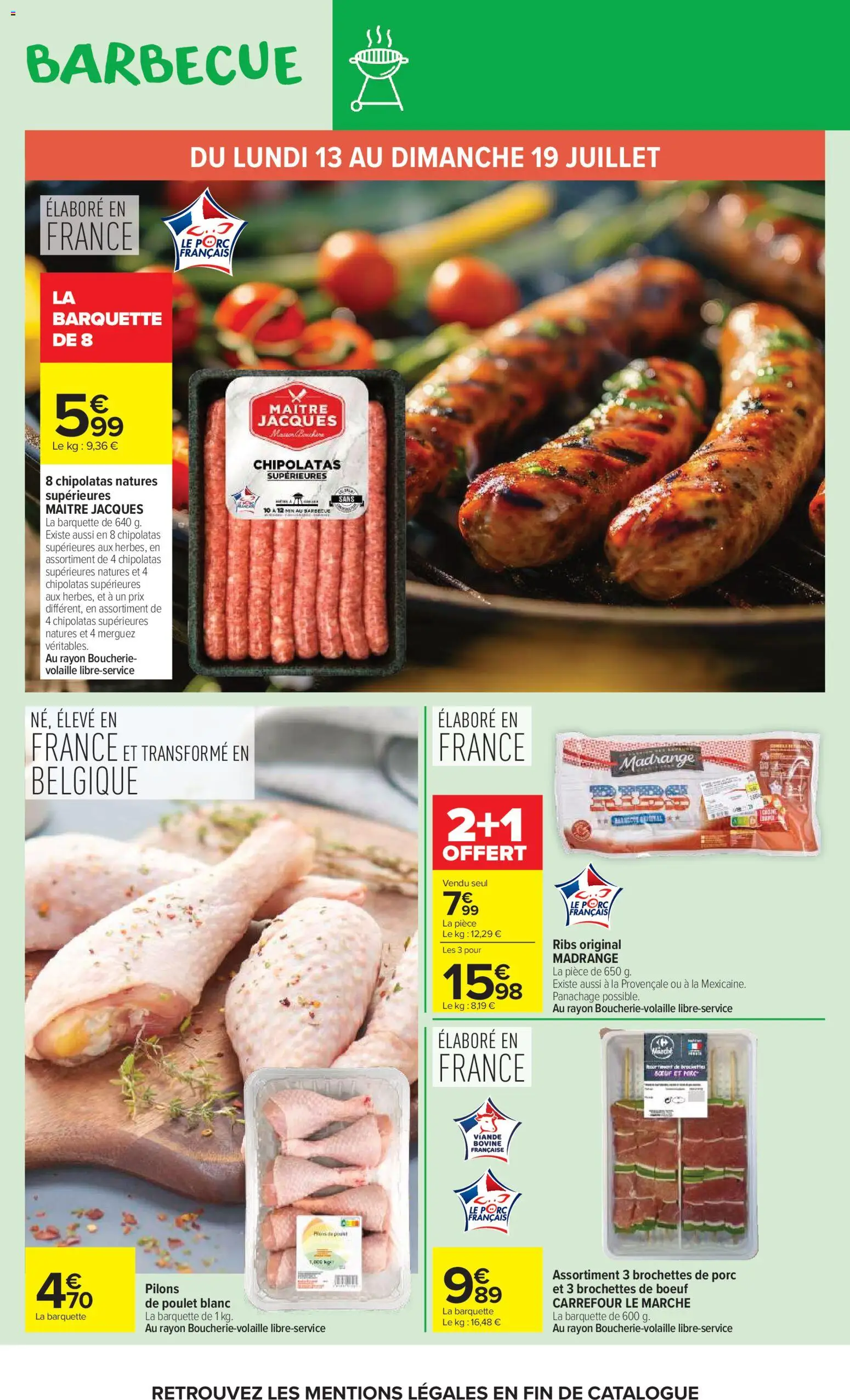 {H1} | Page: 8 | Produits: Barbecue, Volaille, Porc, Viande bovine