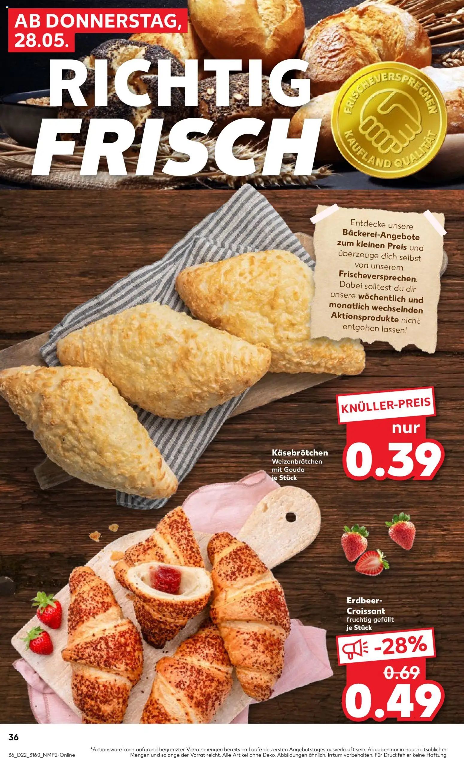 Kaufland Prospekt Frankfurt (Oder) – gültig ab 28.05.2026 | Seite: 36 | Produkte: Gouda, Croissant