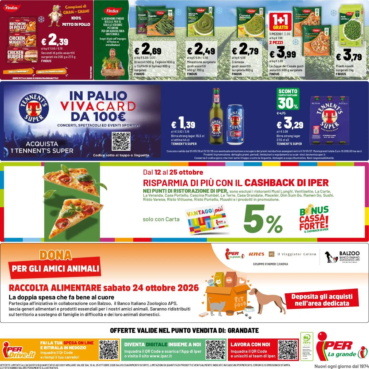 Volantino Iper del 12/10/2026 | Pagina: 40 | Prodotti: Petto di Pollo, Minestrone, Pollo, Broccoli