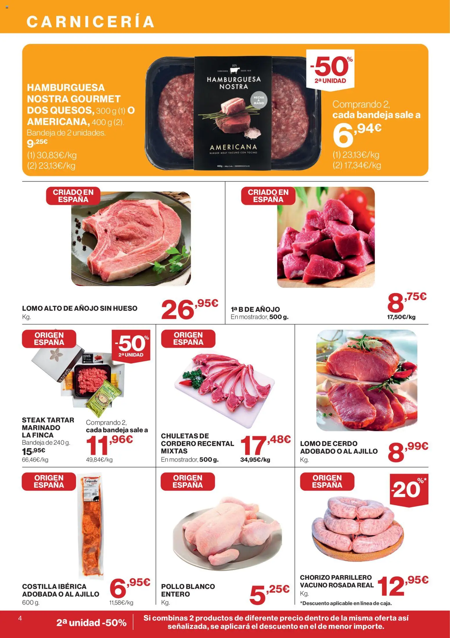 Supercor Canarias │ válido desde el 10/09/2026 | Página: 4 | Productos: Lomo de cerdo, Cordero, Bandeja, Pollo