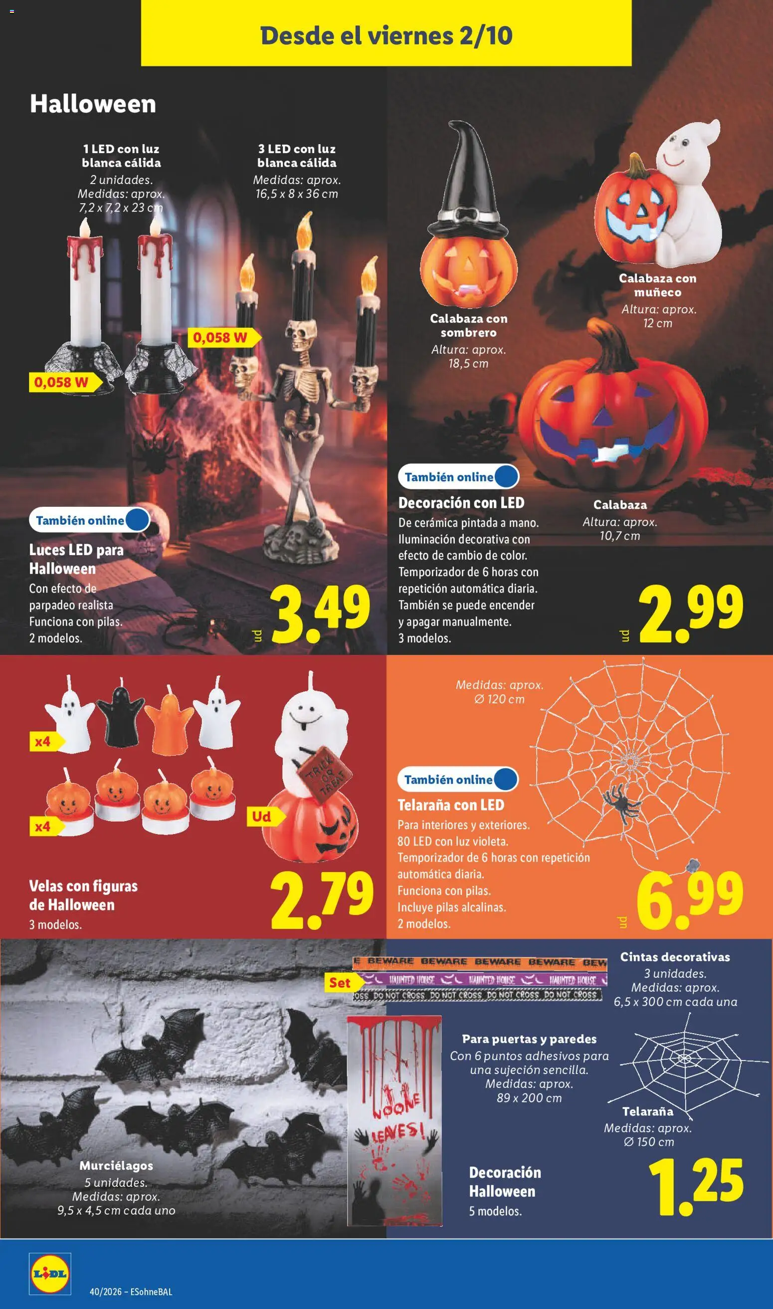 Lidl folleto de bazar │ válido desde el 28/09/2026 | Página: 30 | Productos: Calabaza, Decoración, Velas, Puertas