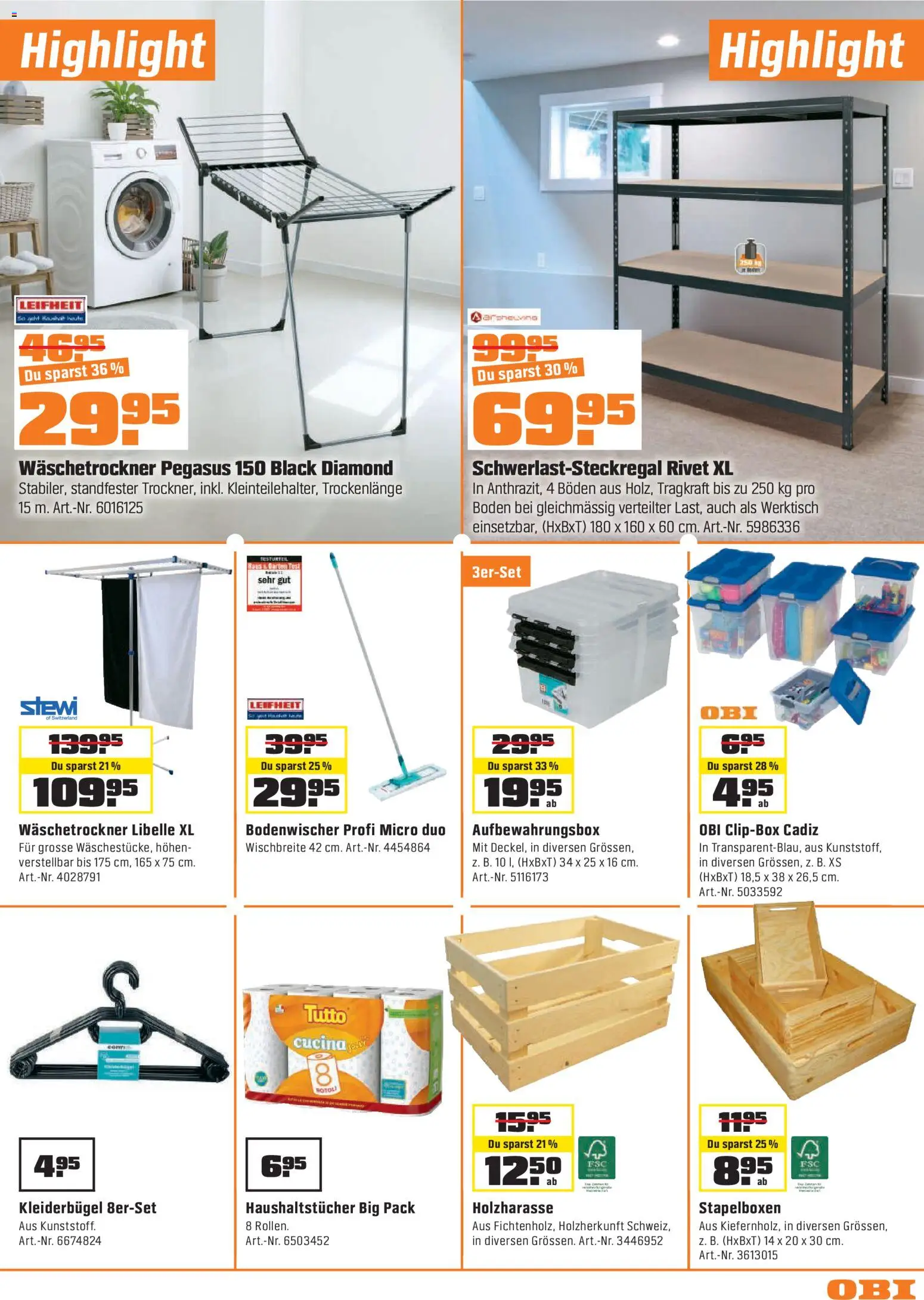 OBI - UNSERE SUPERDEALS! – gültig ab 07.07.2026 | Seite: 11 | Produkte: Kleiderbügel