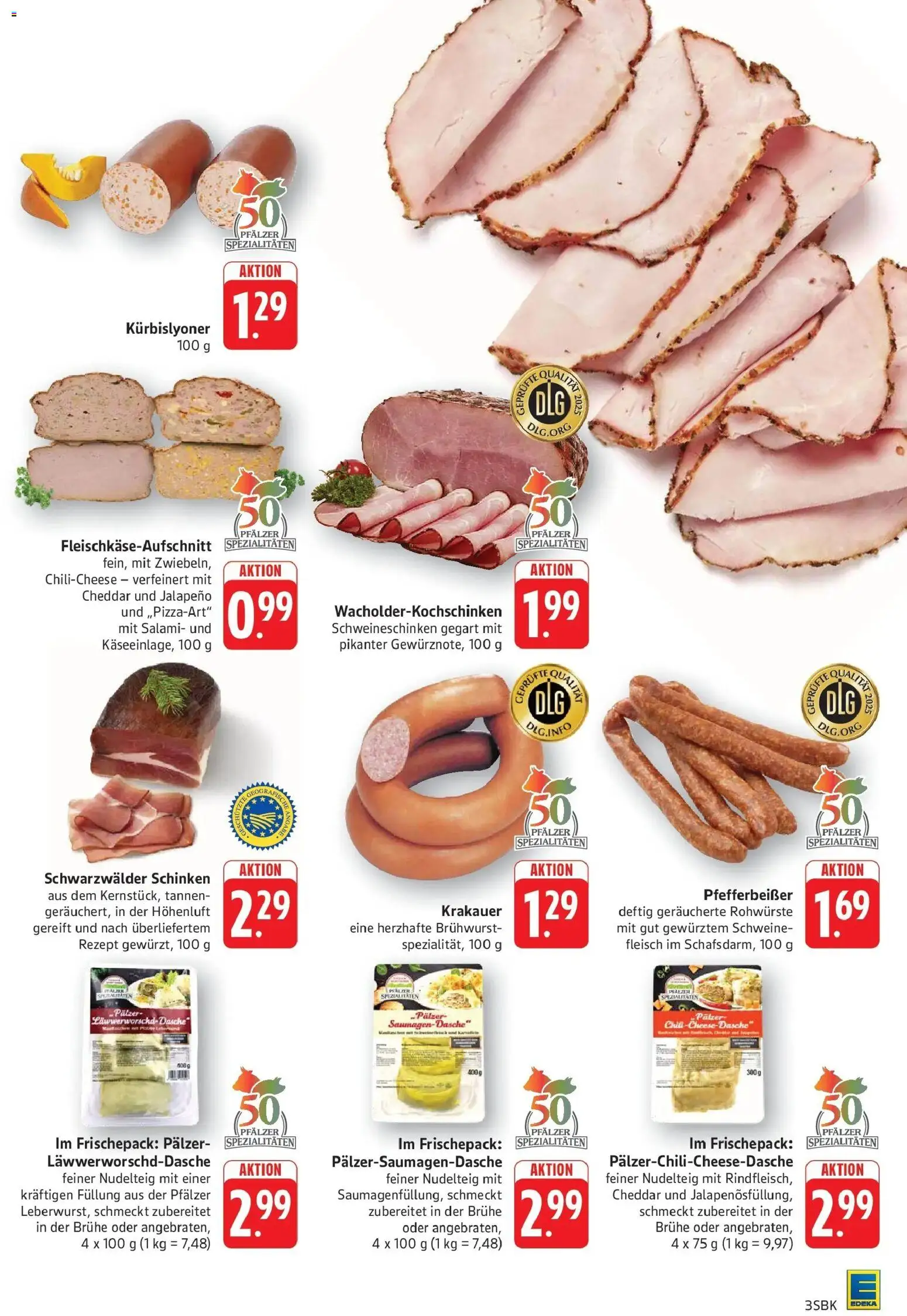 Edeka Prospekt Bad Bergzabern (ab 19.10.2026) » Angebote Online | Seite: 5 | Produkte: Spezialitäten, Salami, Schinken, Fleisch