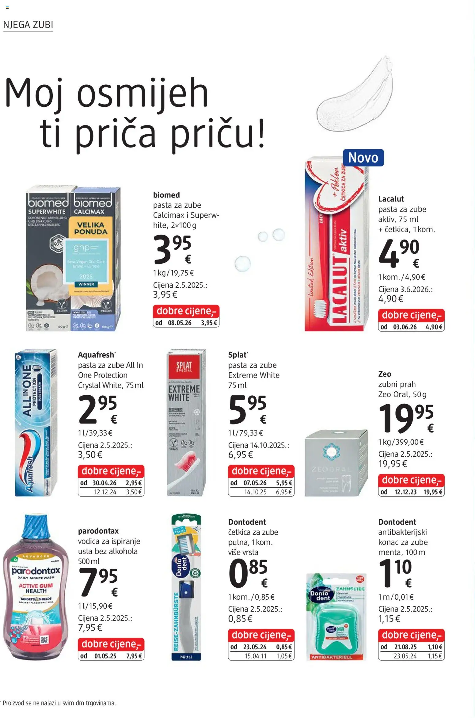 DM katalog | vrijedi od 01.07.2026 | Stranica: 14 | Proizvodi: Pasta za zube, Četkica za zube, Pasta, Parodontax