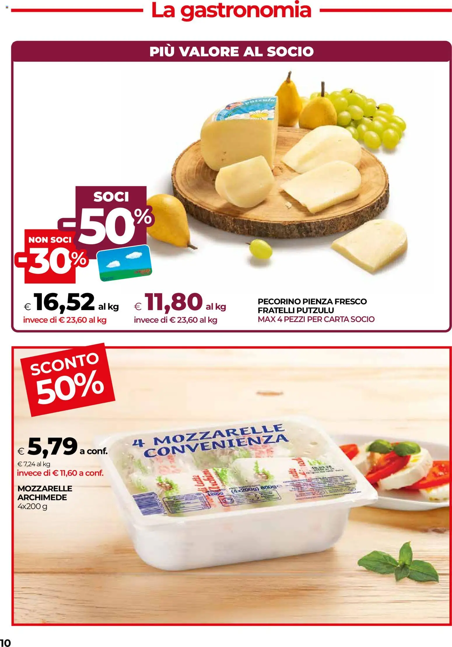 Volantino COOP del 06/08/2026 | Pagina: 10 | Prodotti: Pecorino