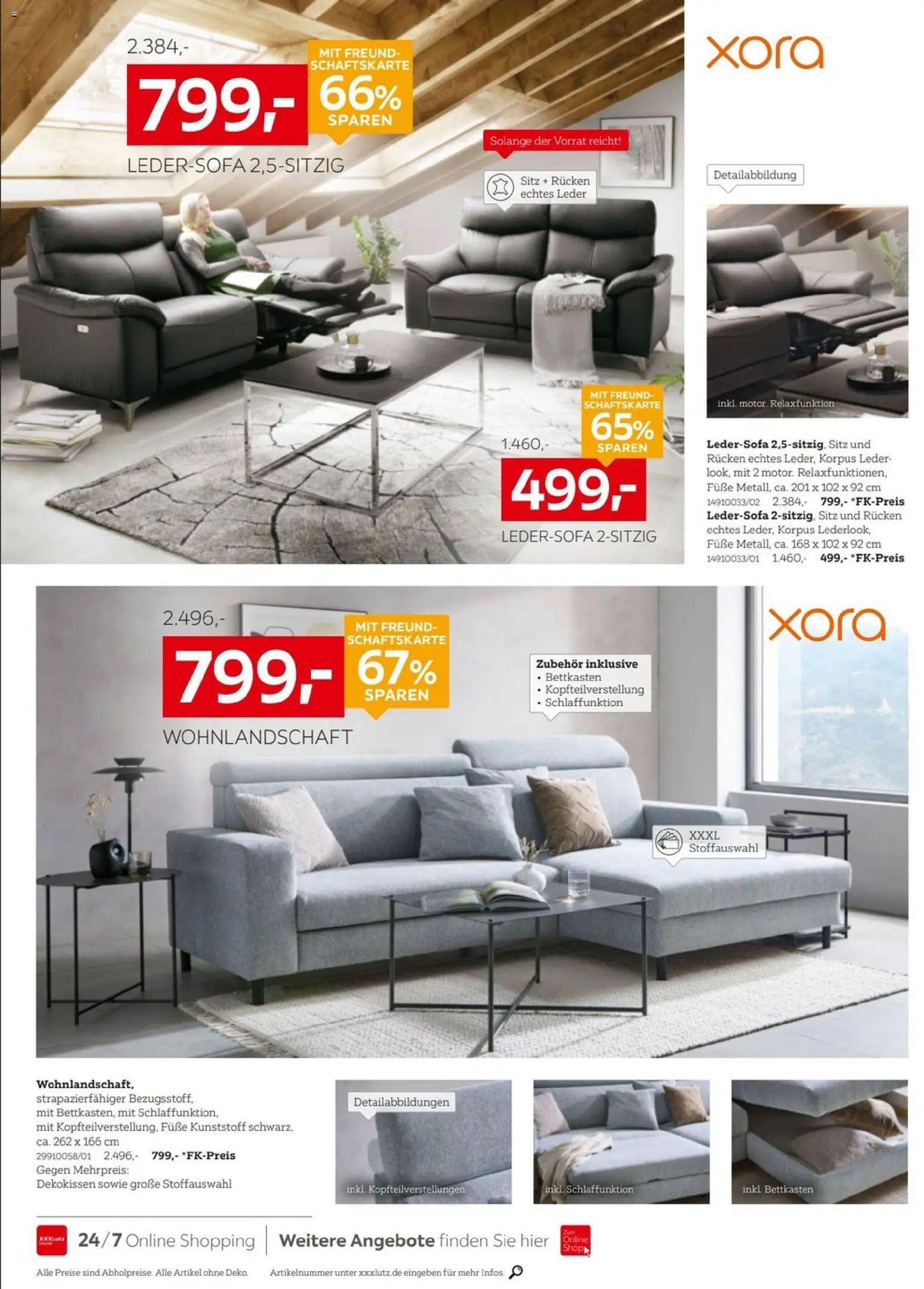 XXXLutz Marken zum Bestpreis – gültig ab 24.10.2026 | Seite: 9 | Produkte: Wohnlandschaft, Ledersofa