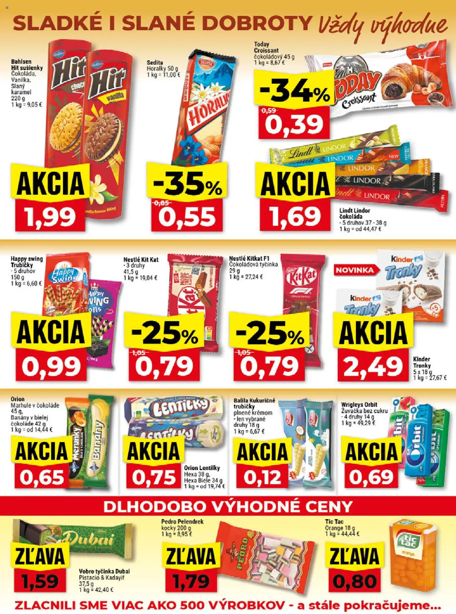 Nové Klas akcie – leták je platný od 24.08.2026 | Strana: 19 | Produkty: Croissant, Sušienky, Čokoláda, Horálky