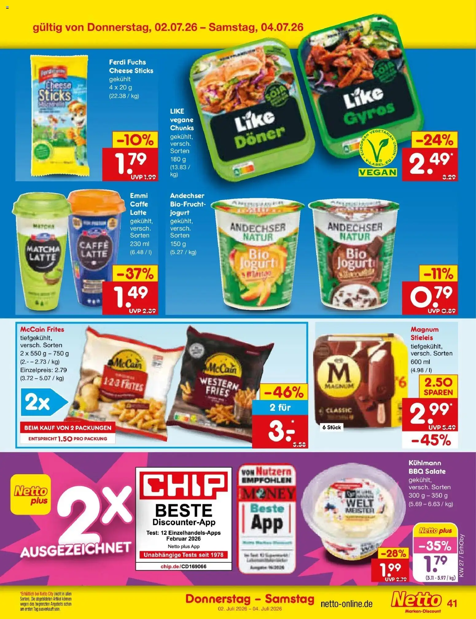 Netto Marken-Discount Prospekt Velden – gültig ab 28.06.2026 | Seite: 59 | Produkte: McCain, Gyros
