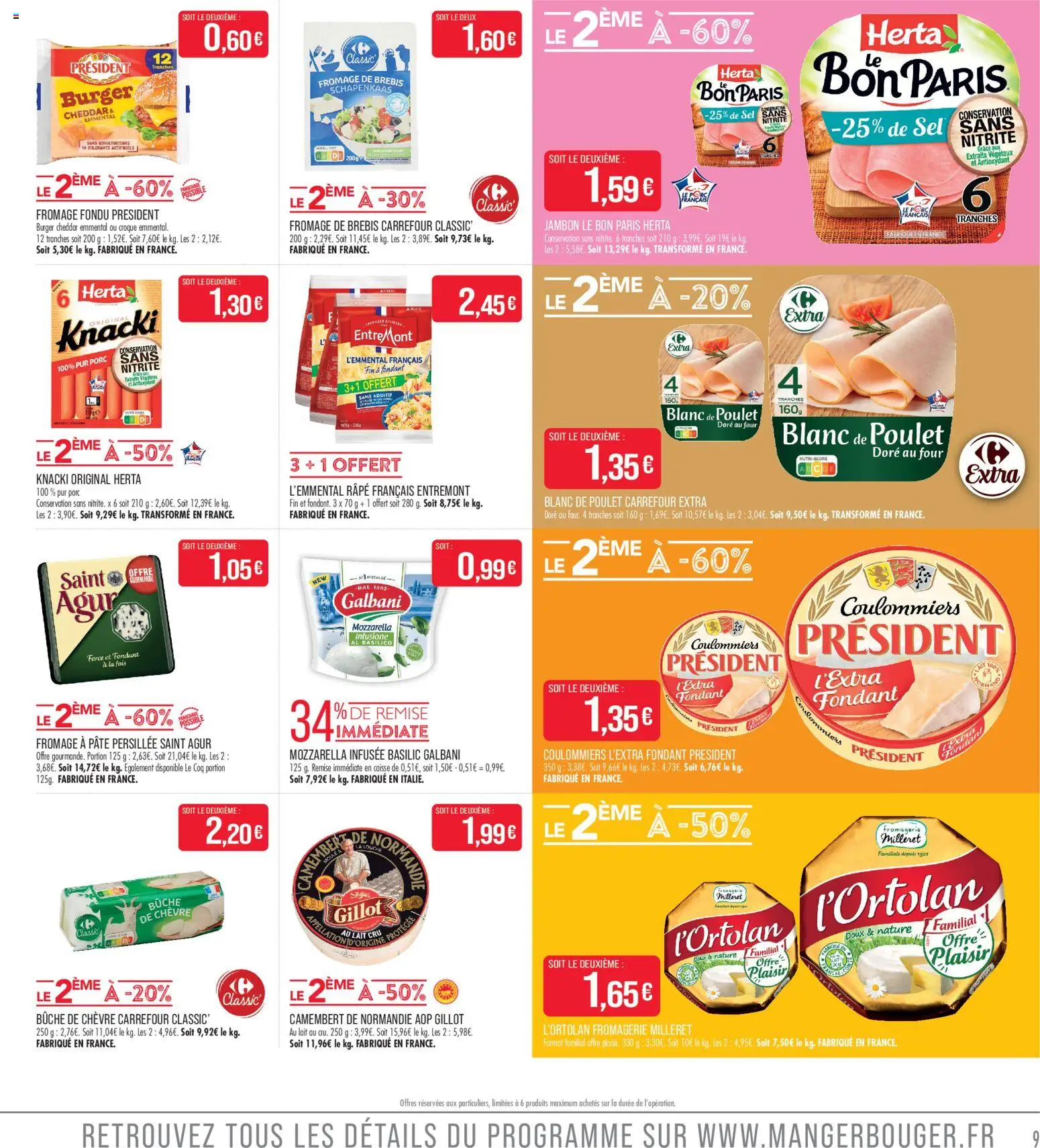 {H1} | Page: 9 | Produits: Emmental, Mozzarella, Sel, Fromage