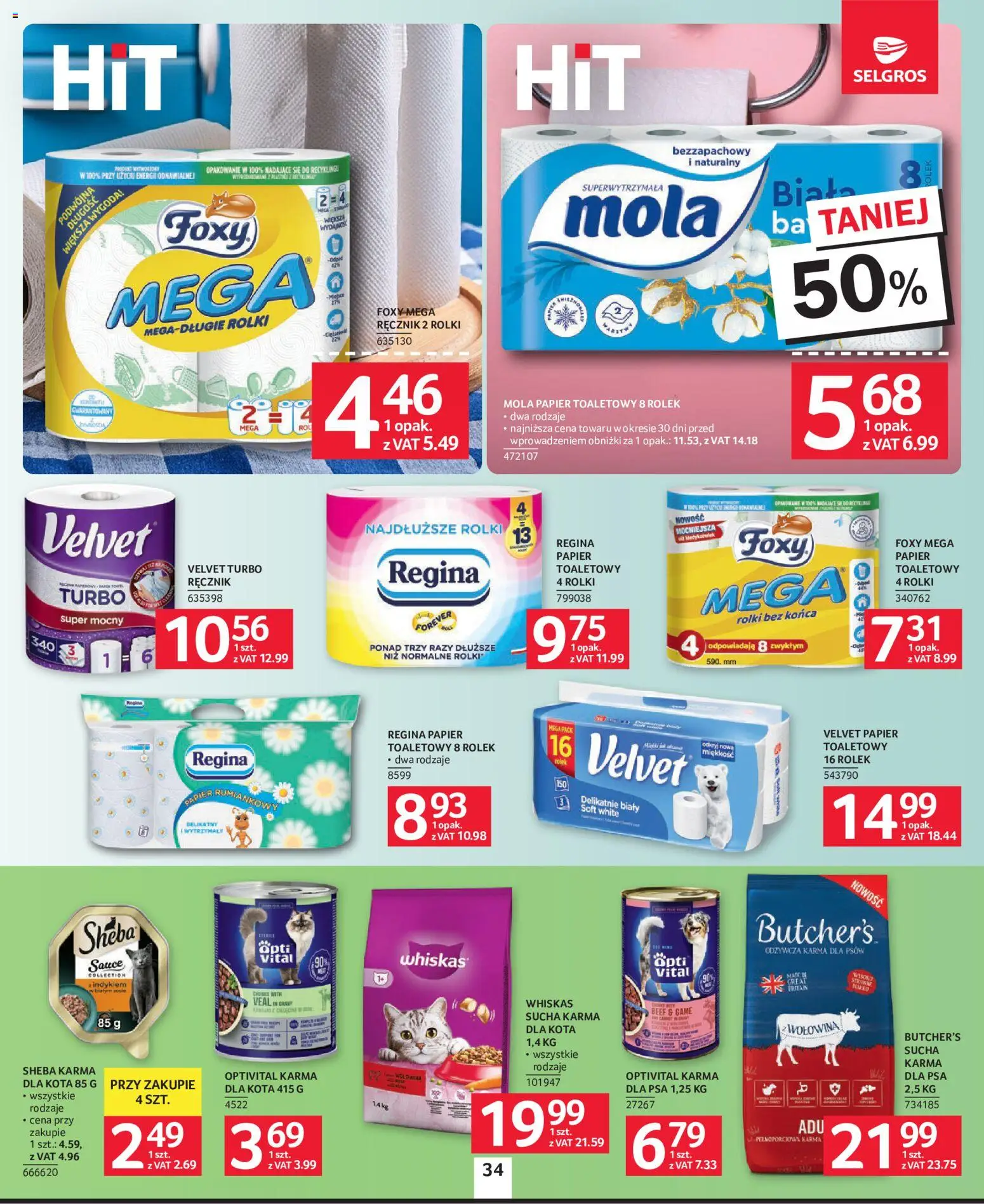 Selgros cash&carry gazetka od 22.10.2026 | Strona: 29 | Produkty: Suchą karma dla kota, Whiskas, Karma dla psa, Karma